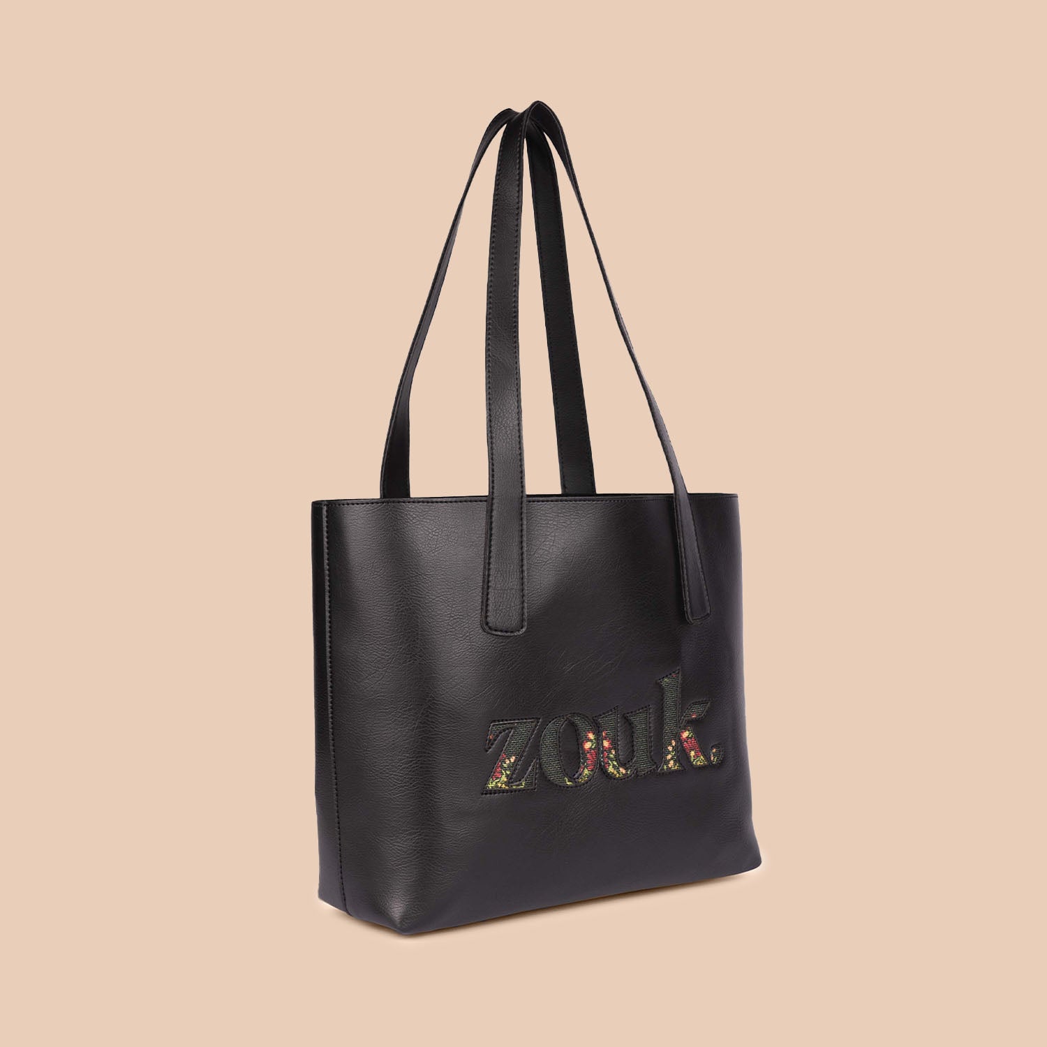 Royal Green Mogra Print Signature Tote