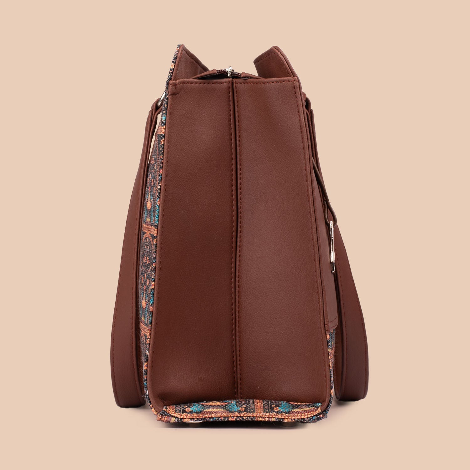 Royal Indian Peacock Motif Office Essential Bag