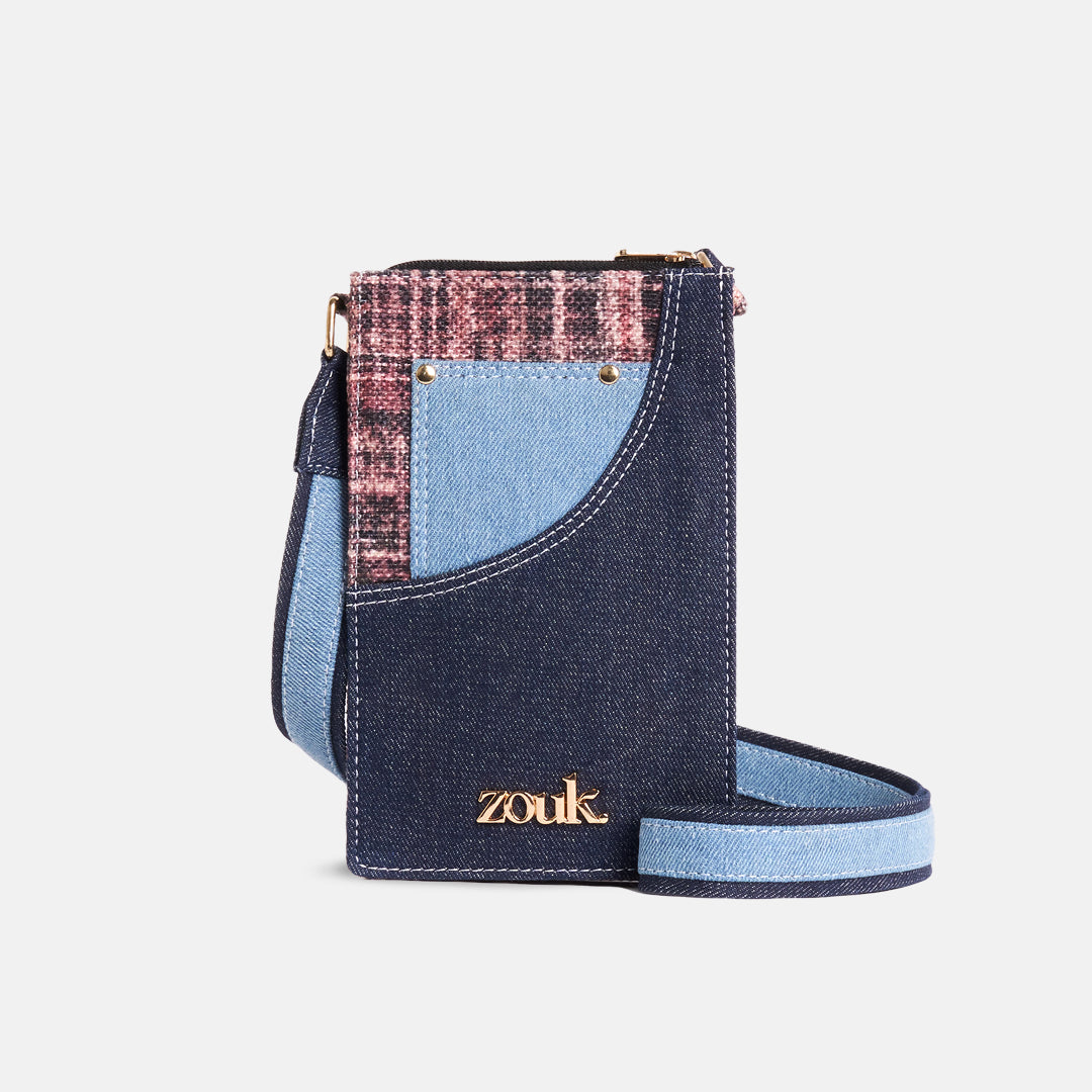 Rumi Phone Sling Cashmere Noir (Pink)