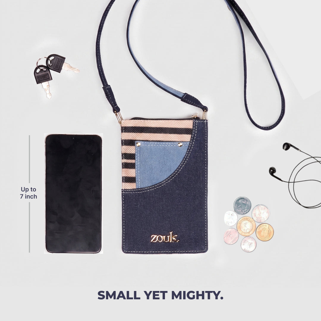 Rumi Phone Sling Qutub Stripes