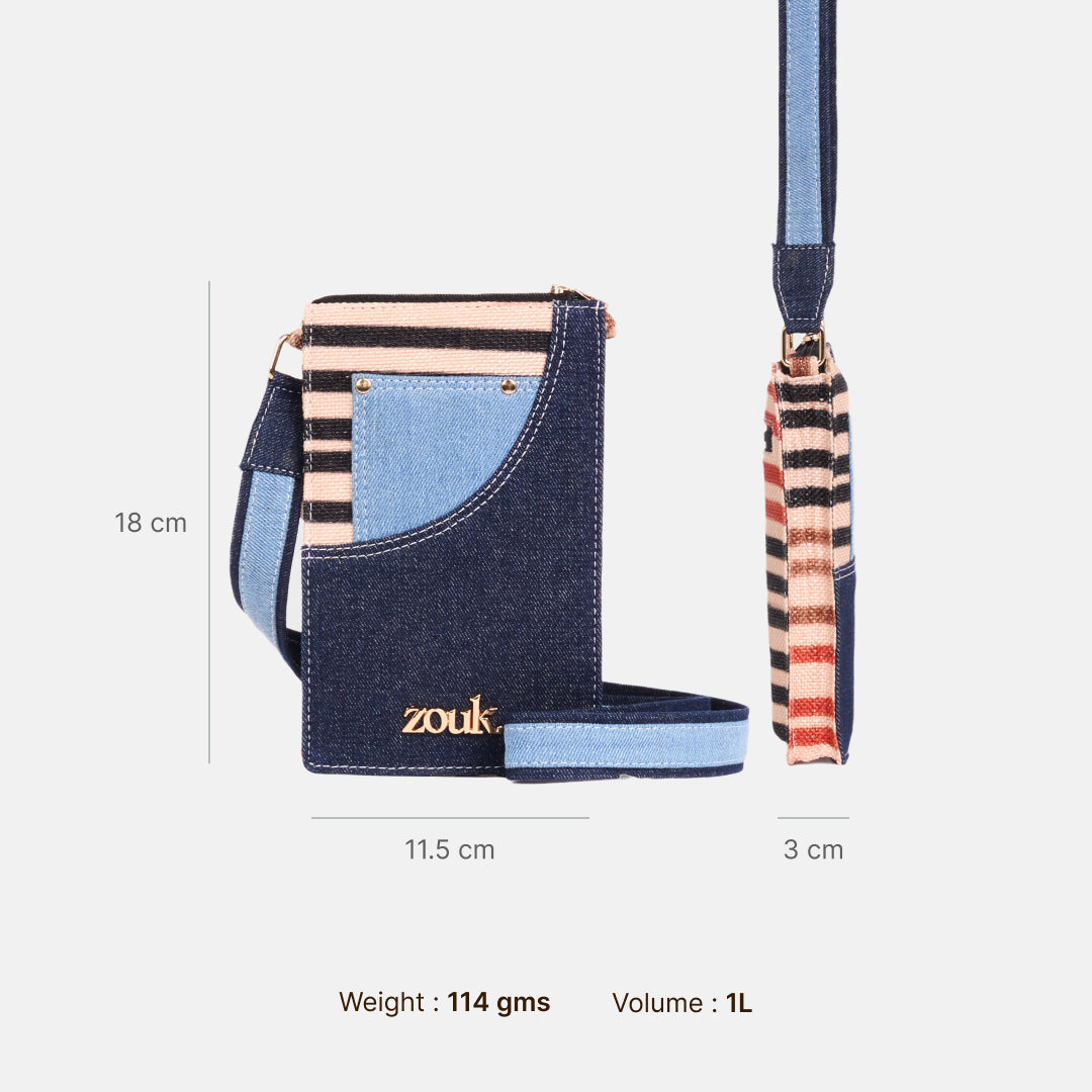 Rumi Phone Sling Qutub Stripes