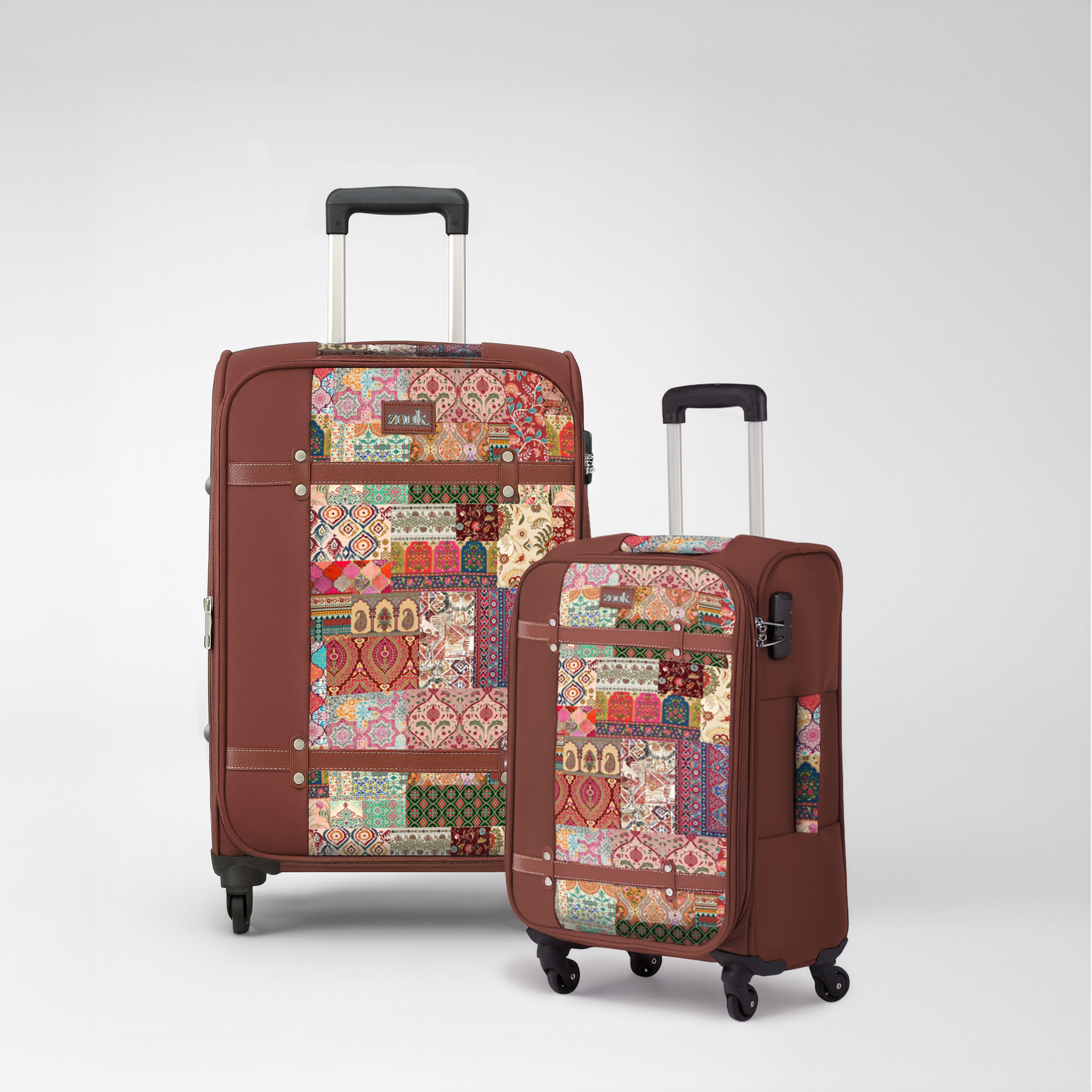 Kutch Gamthi Saira Trolley Bag Combo (Cabin & Large)