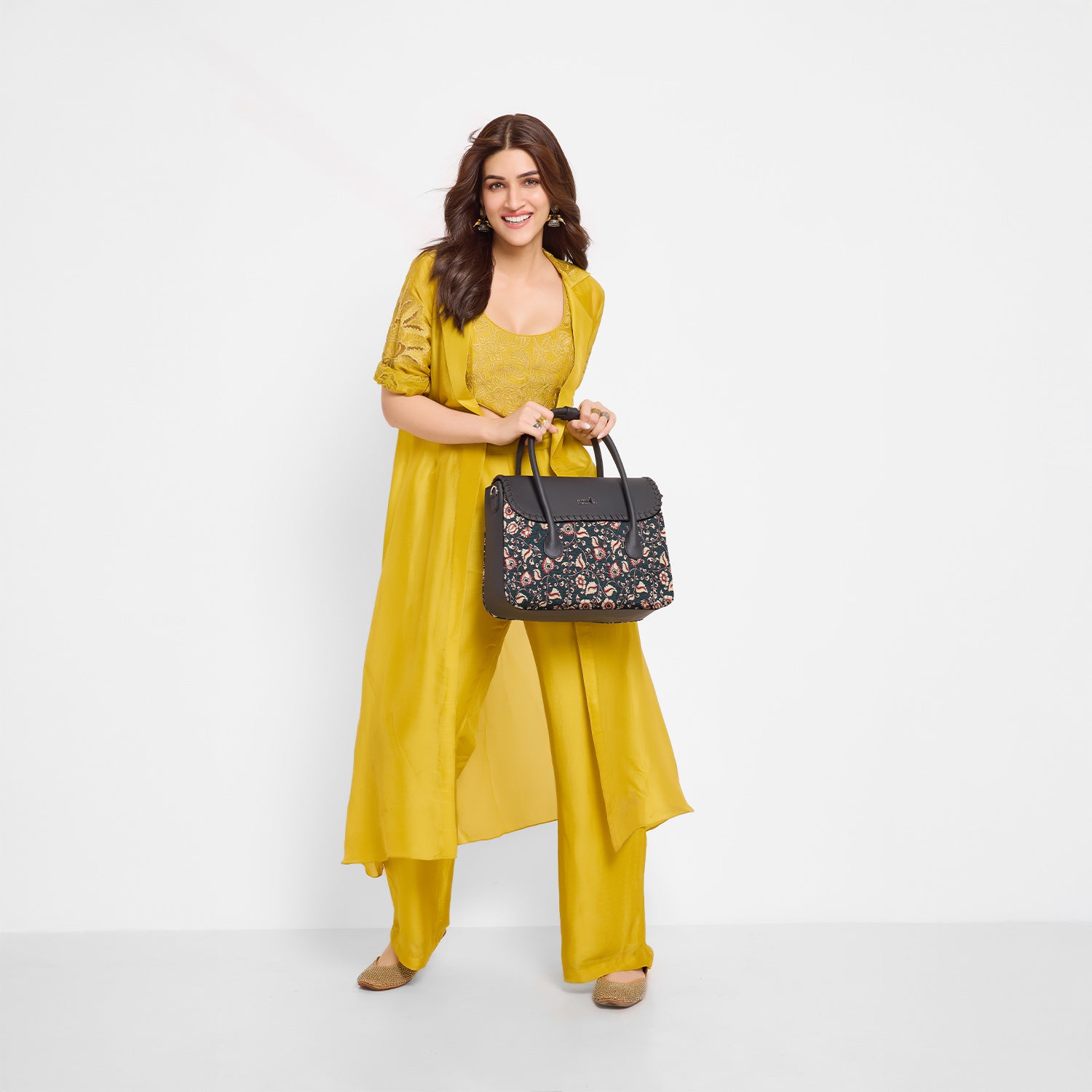 SAK Satchel - Chittoor Blue Kalamkari