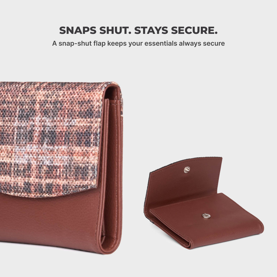 Cashmere Noir (Copper) Sia Bi-Fold Wallet