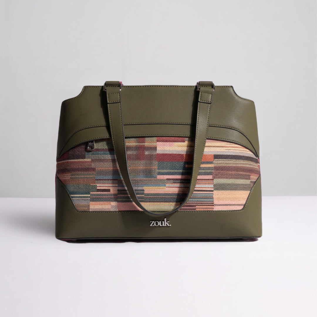 Chettinad Contour Studio Office Bag (Olive)