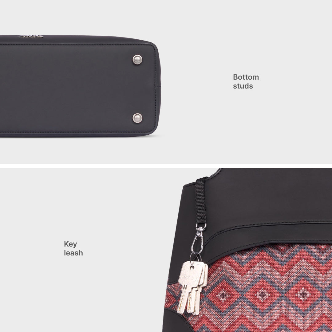 Gwalior Weaves Studio Office Bag (Black)