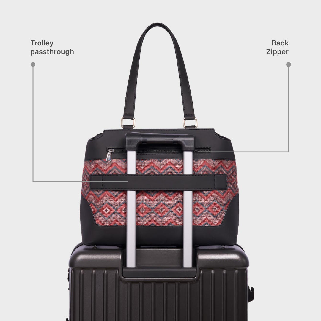 Gwalior Weaves Studio Office Bag (Black)