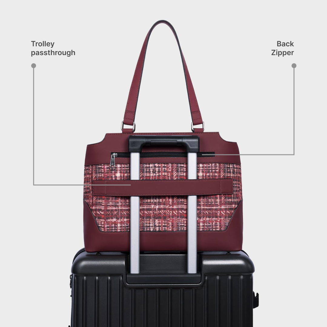 Mizo Crimson Studio Office Bag (Cranberry)
