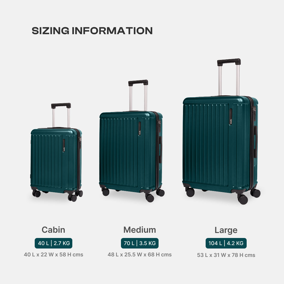 Dark Olive Sahana Trolley Bag