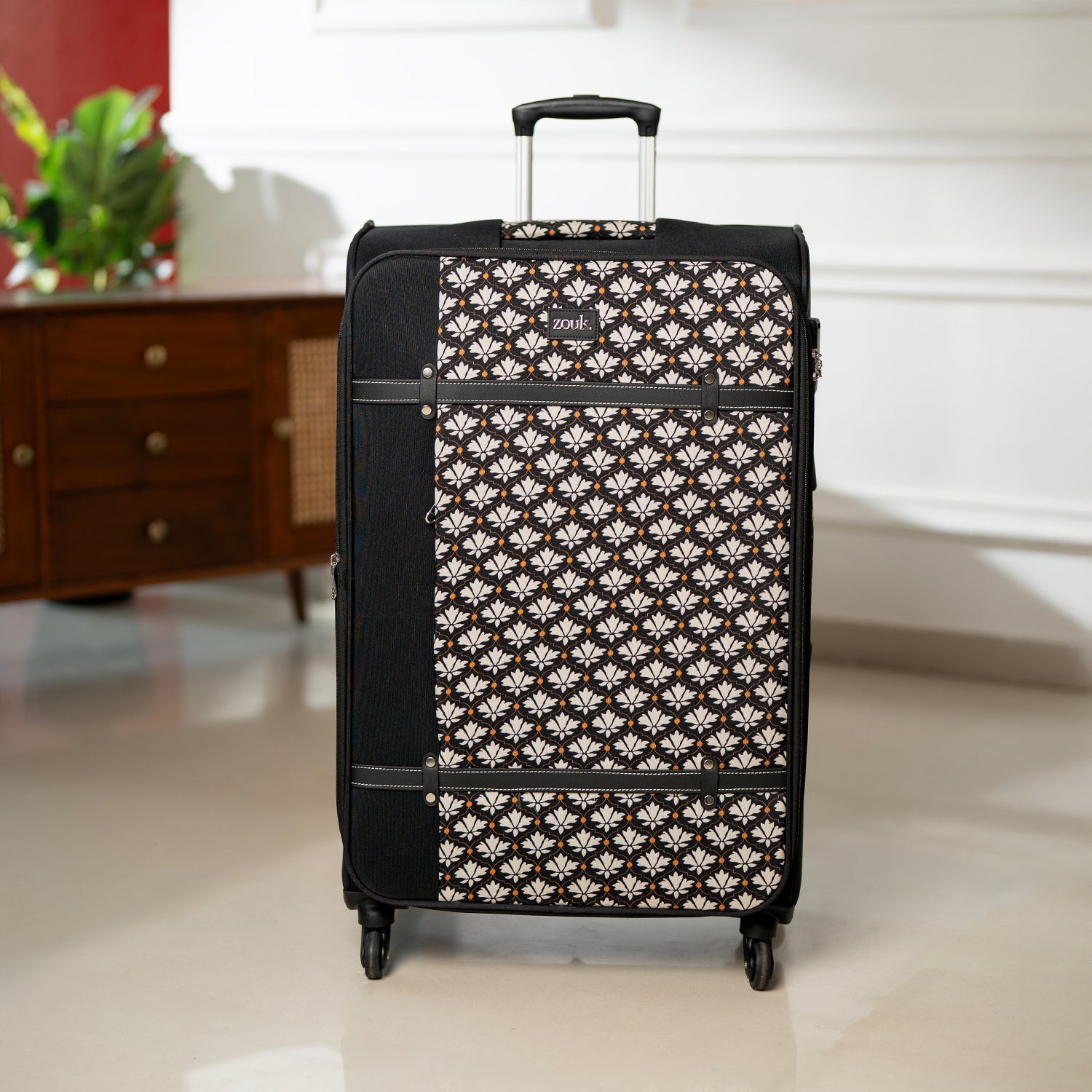 Bidri Kaiser Saira Trolley Bag - Black (Large)