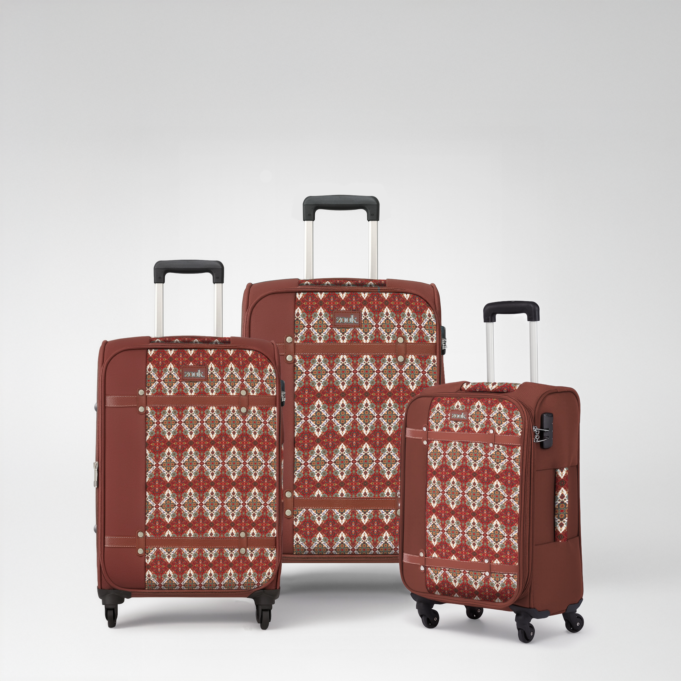 Agra Durrie Saira Trolley Bag Combo