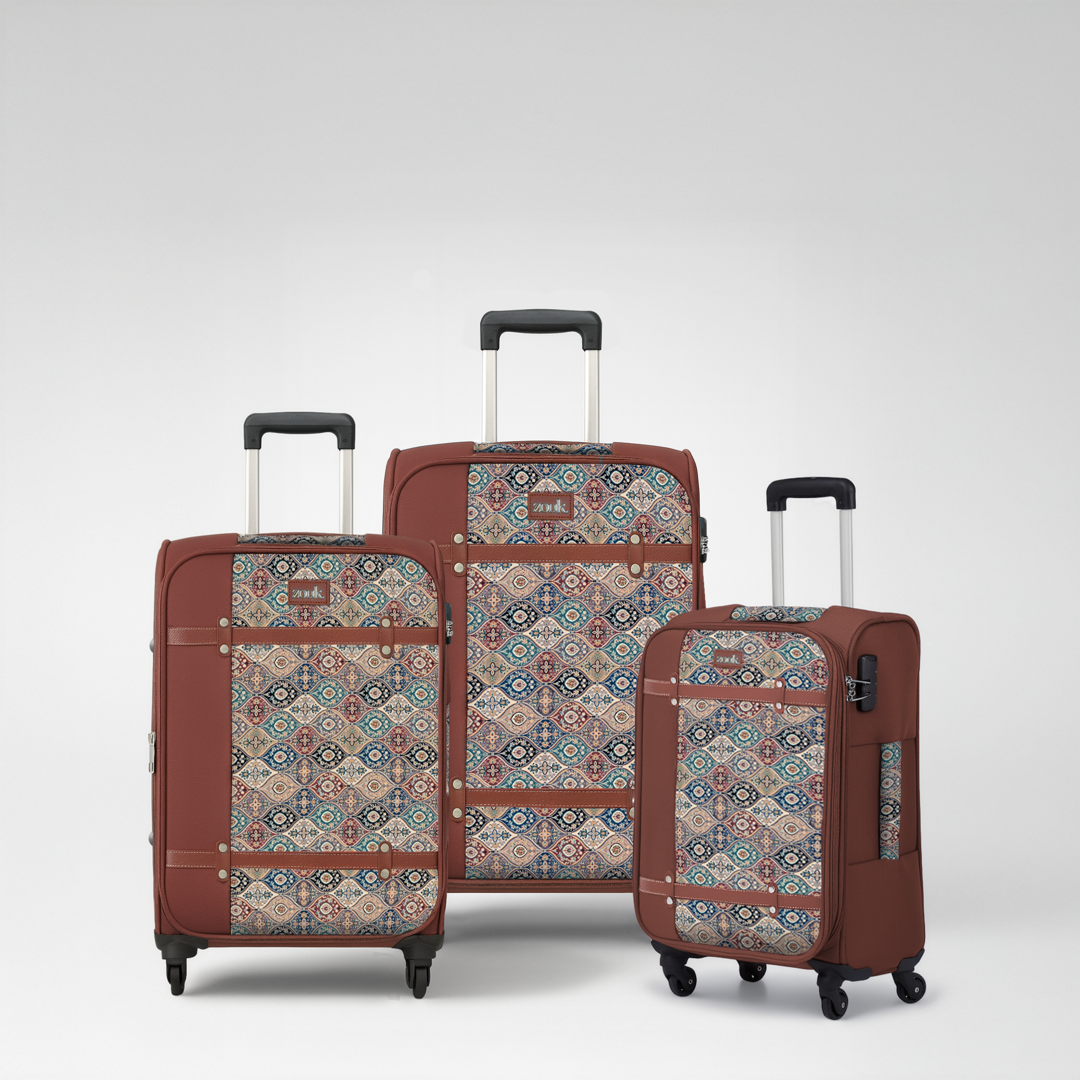 Jammu Kaleen Saira Trolley Bag Combo