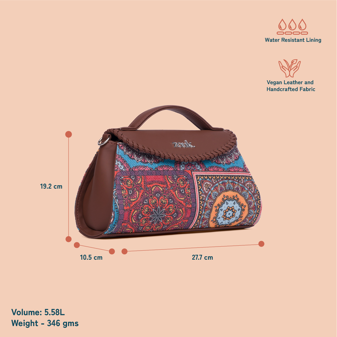 Saisha Sling Bag - Multicolor Mandala Print