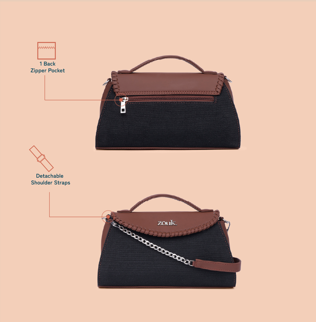 Saisha Sling Bag - Jet Black