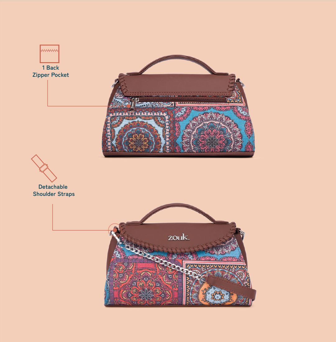 Saisha Sling Bag - Multicolor Mandala Print