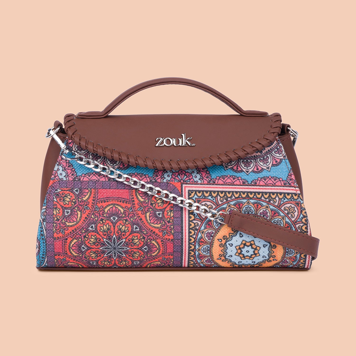 Saisha Sling Bag - Multicolor Mandala Print