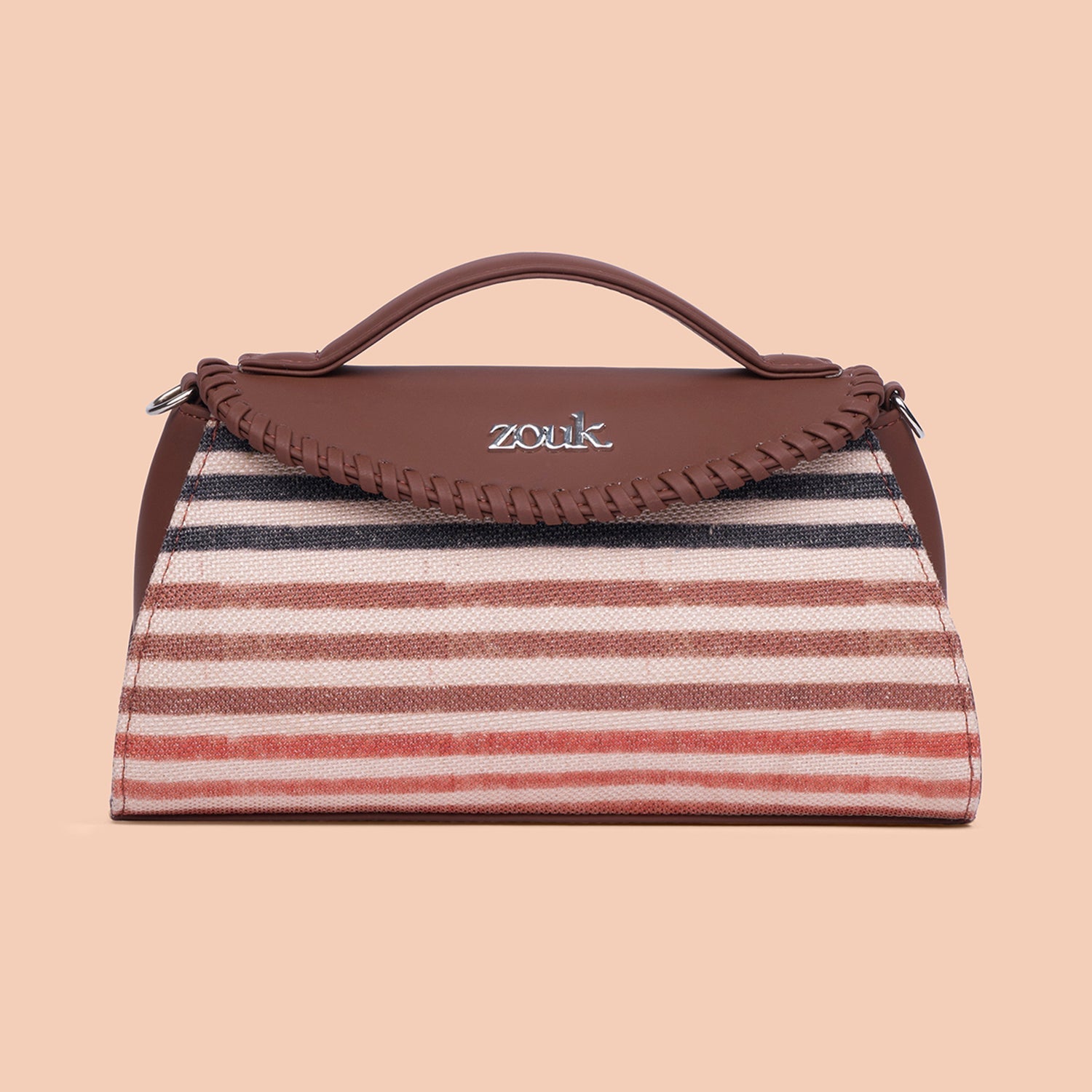 ZIP-Saisha Sling Bag - Qutub Stripes