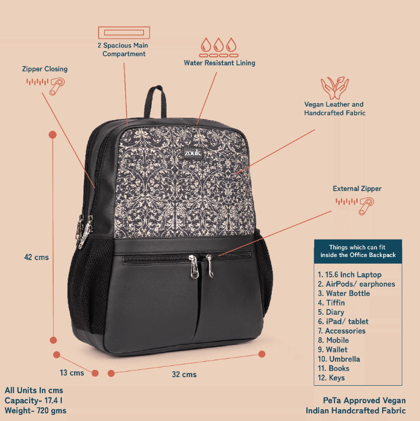 Lattice Lace Office Backpack