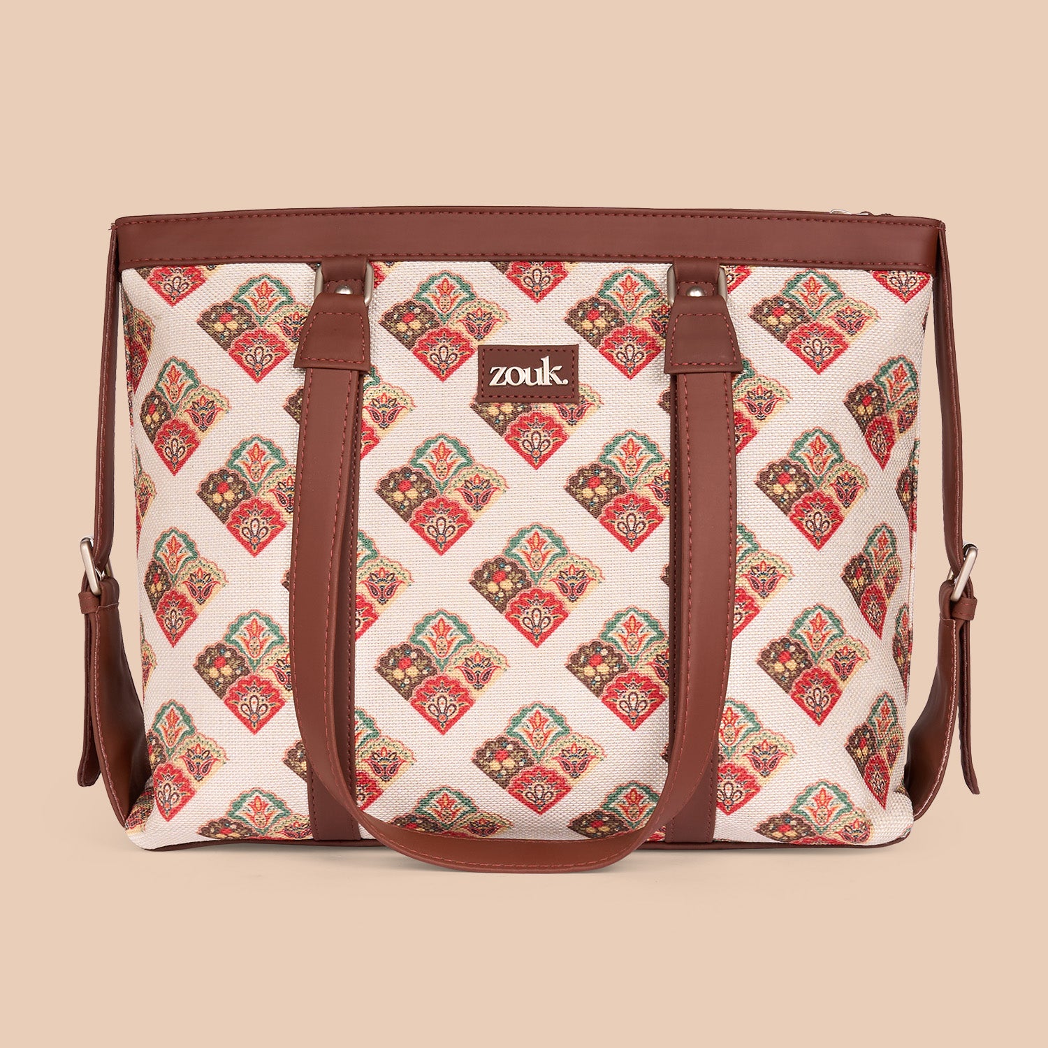Seashell Motif White Women's Office Bag