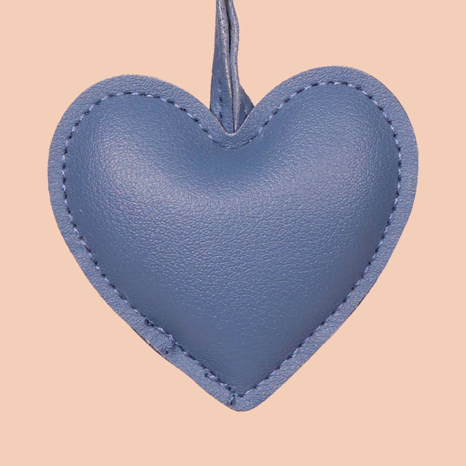 Small Heart Bag Charm - Blue