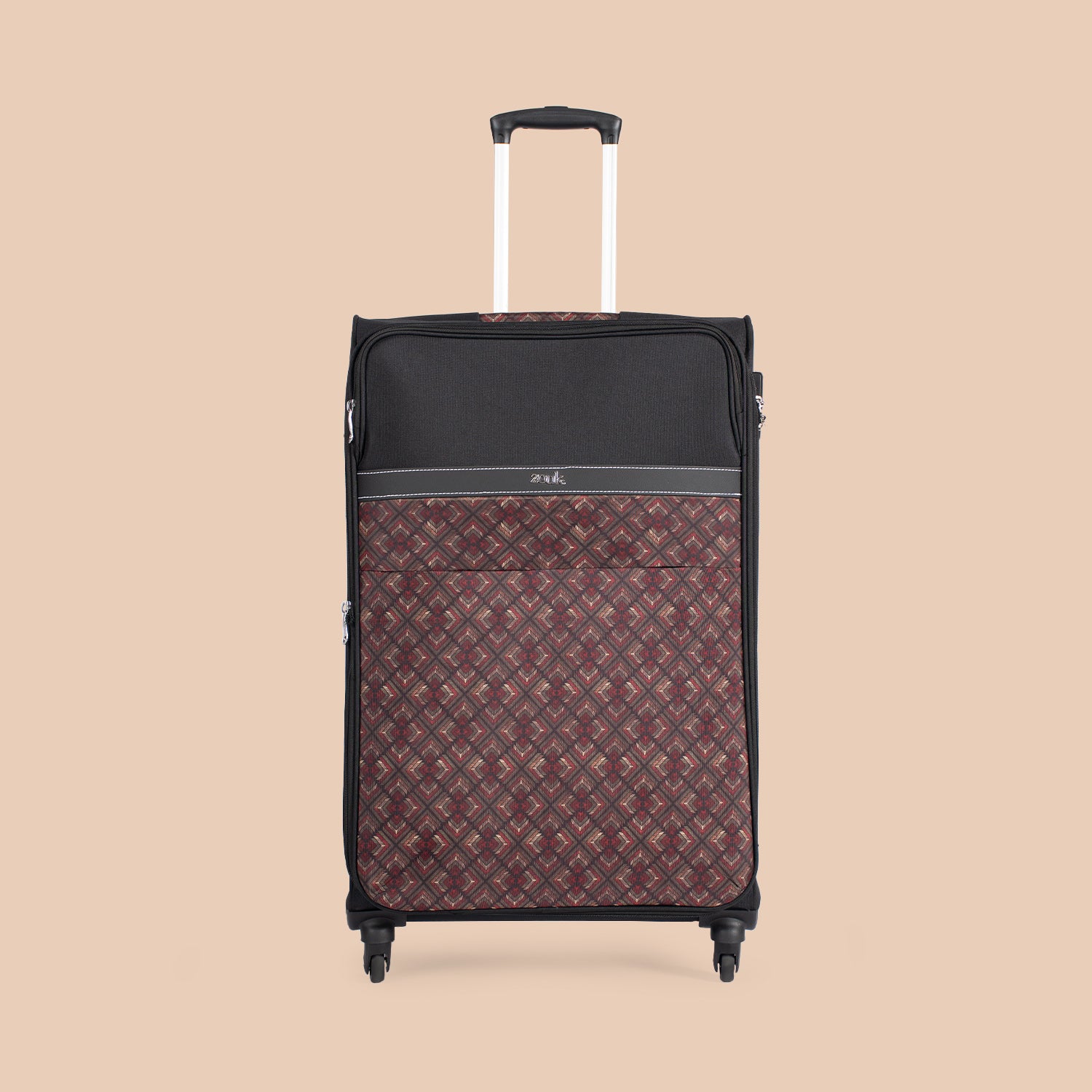 Amritsar Phulkari Avasa Trolley Bag (Black)