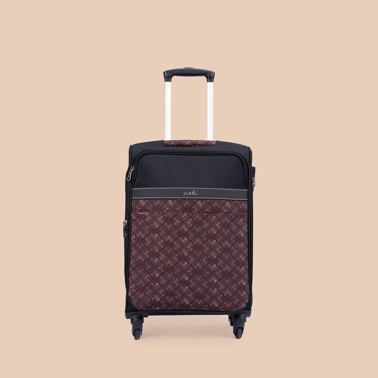 Amritsar Phulkari Avasa Trolley Bag (Black)