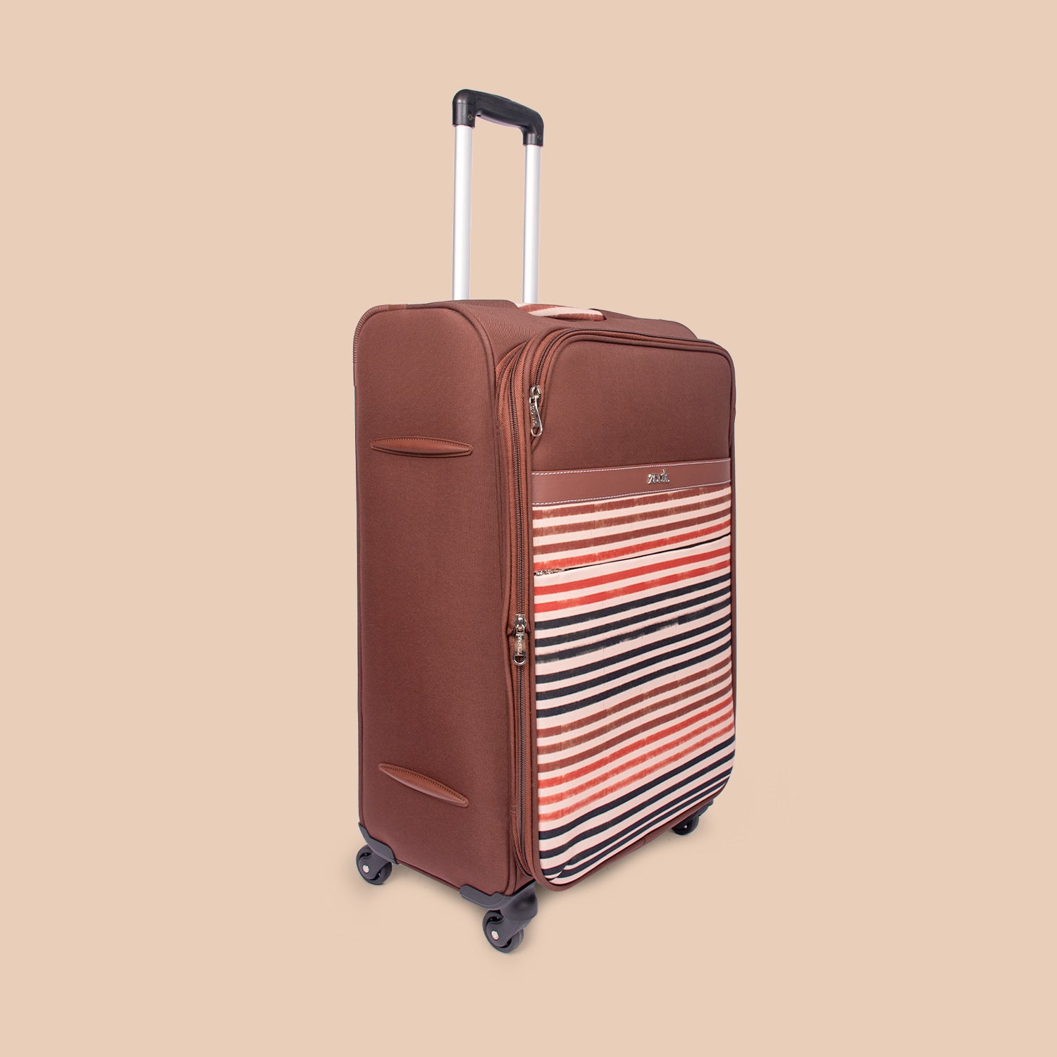Qutub Stripes Avasa Trolley Bag (Medium)