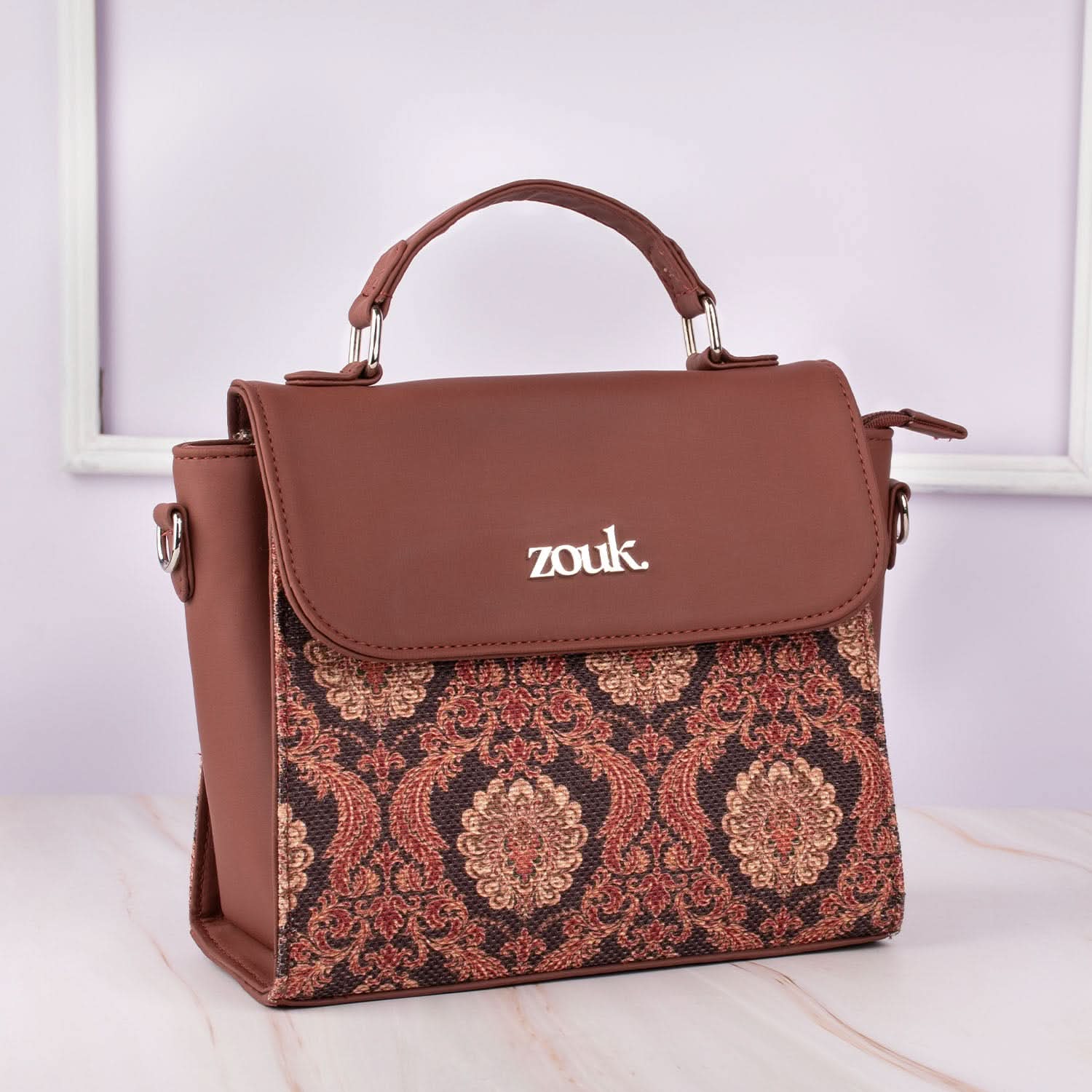 Jodhpur Damask Statement Sling Bag