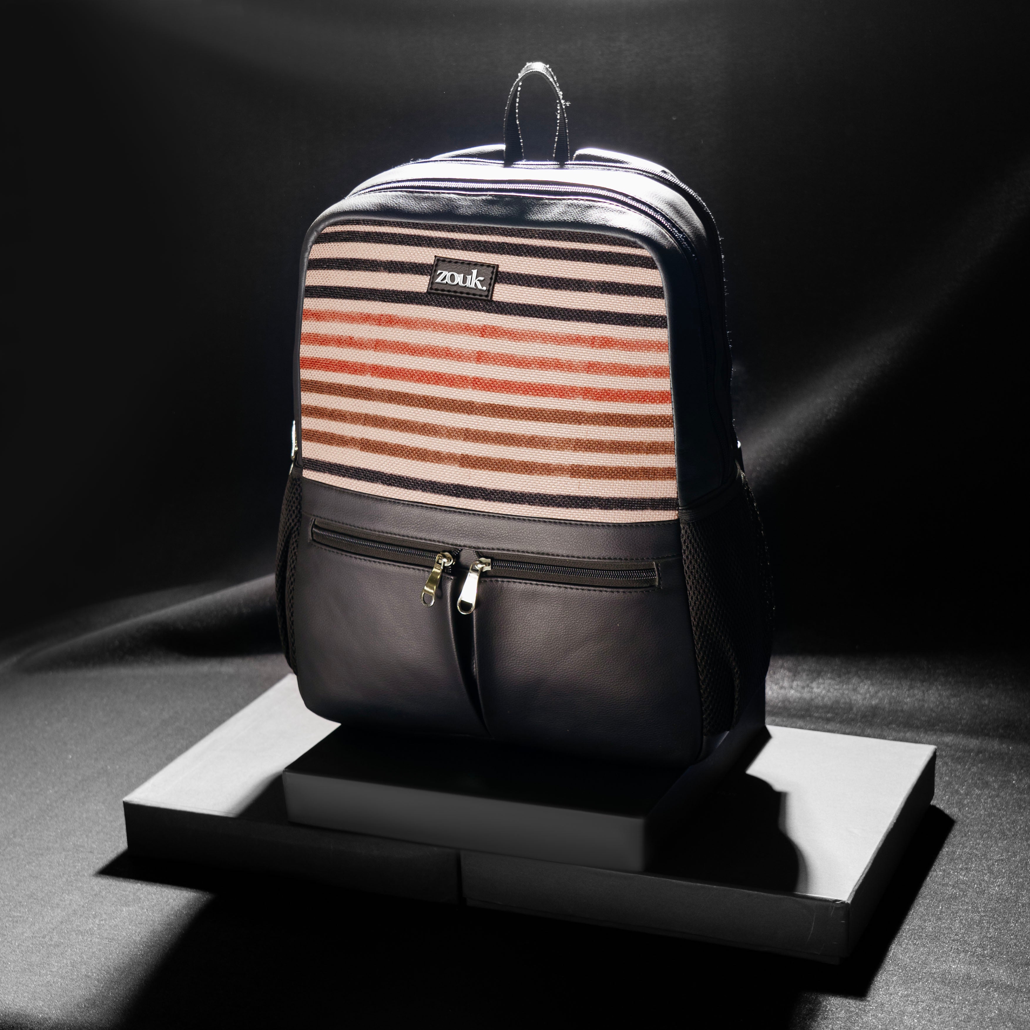 Qutub Stripes Men's Office Backpack