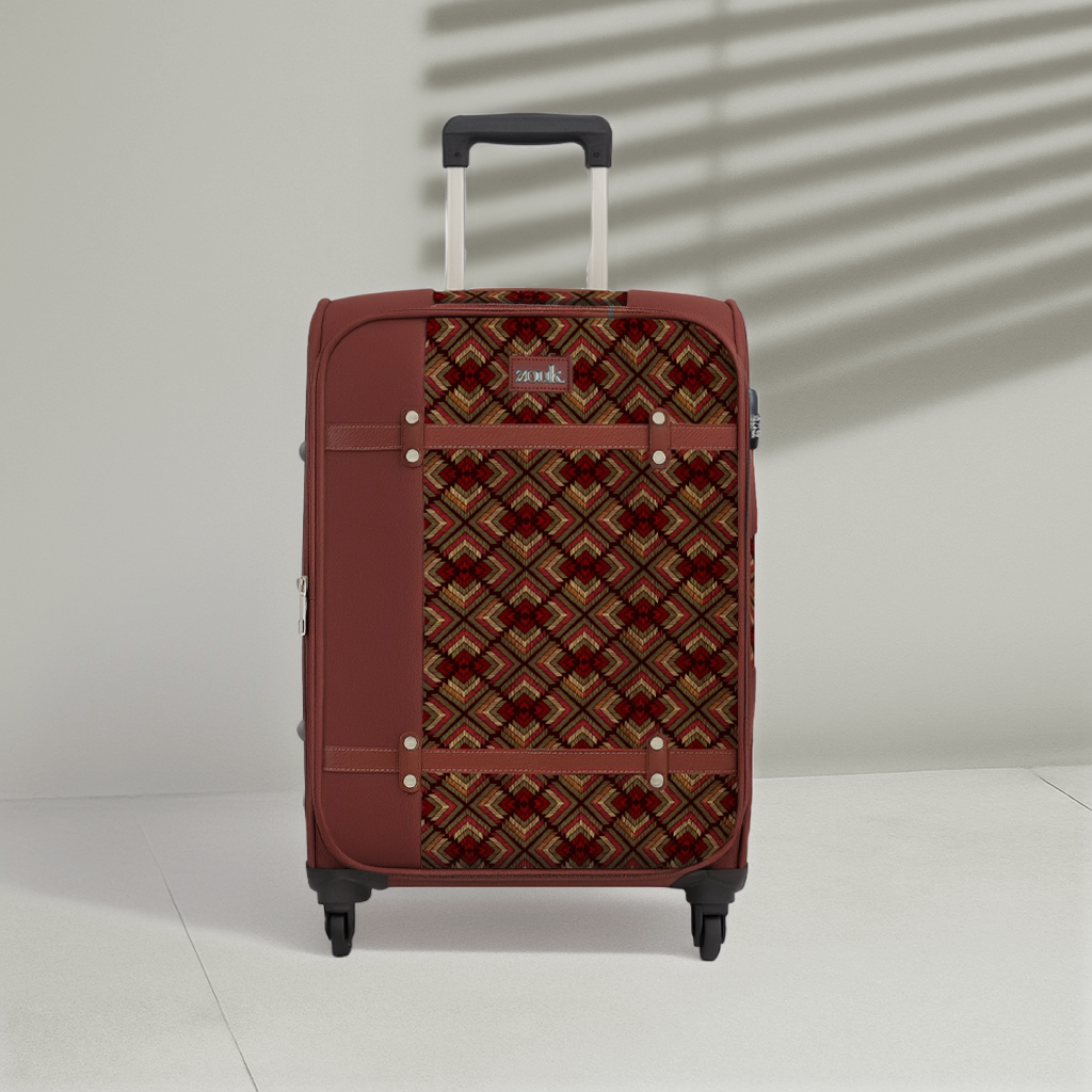 Amritsar Phulkari Saira Trolley Bag