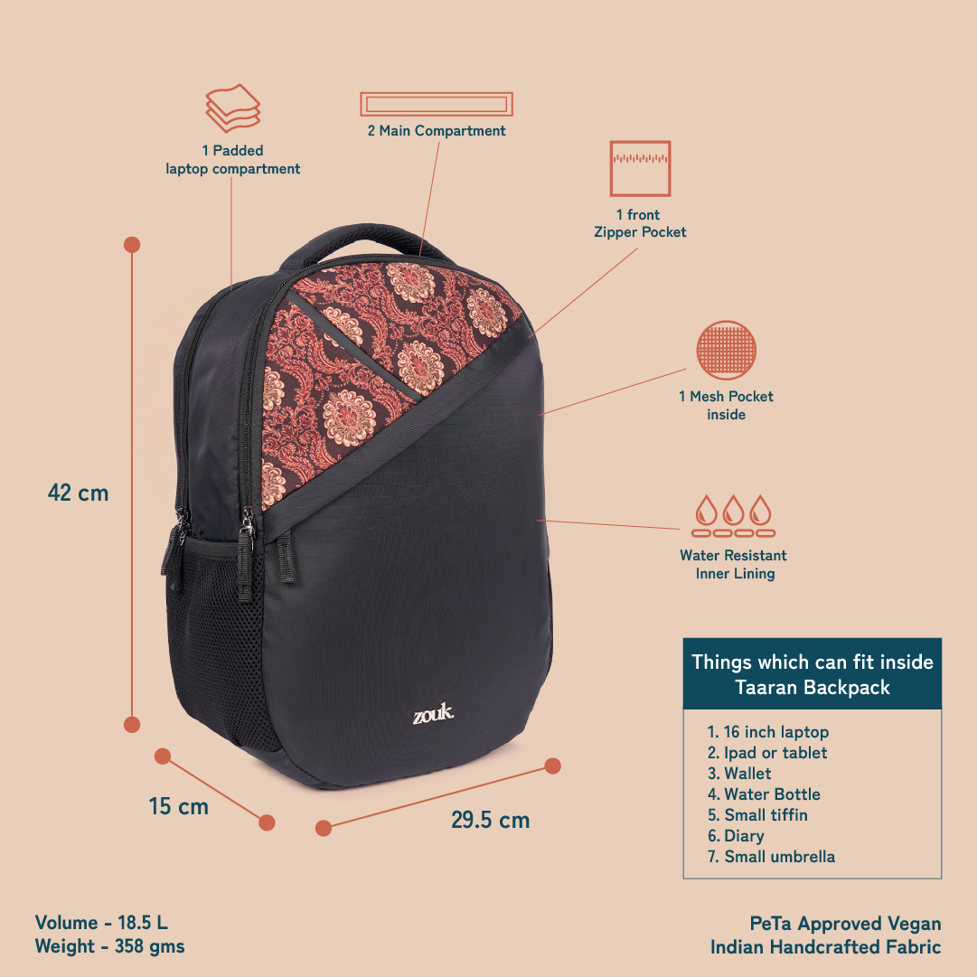 Taaran Backpack - Jodhpur Damask