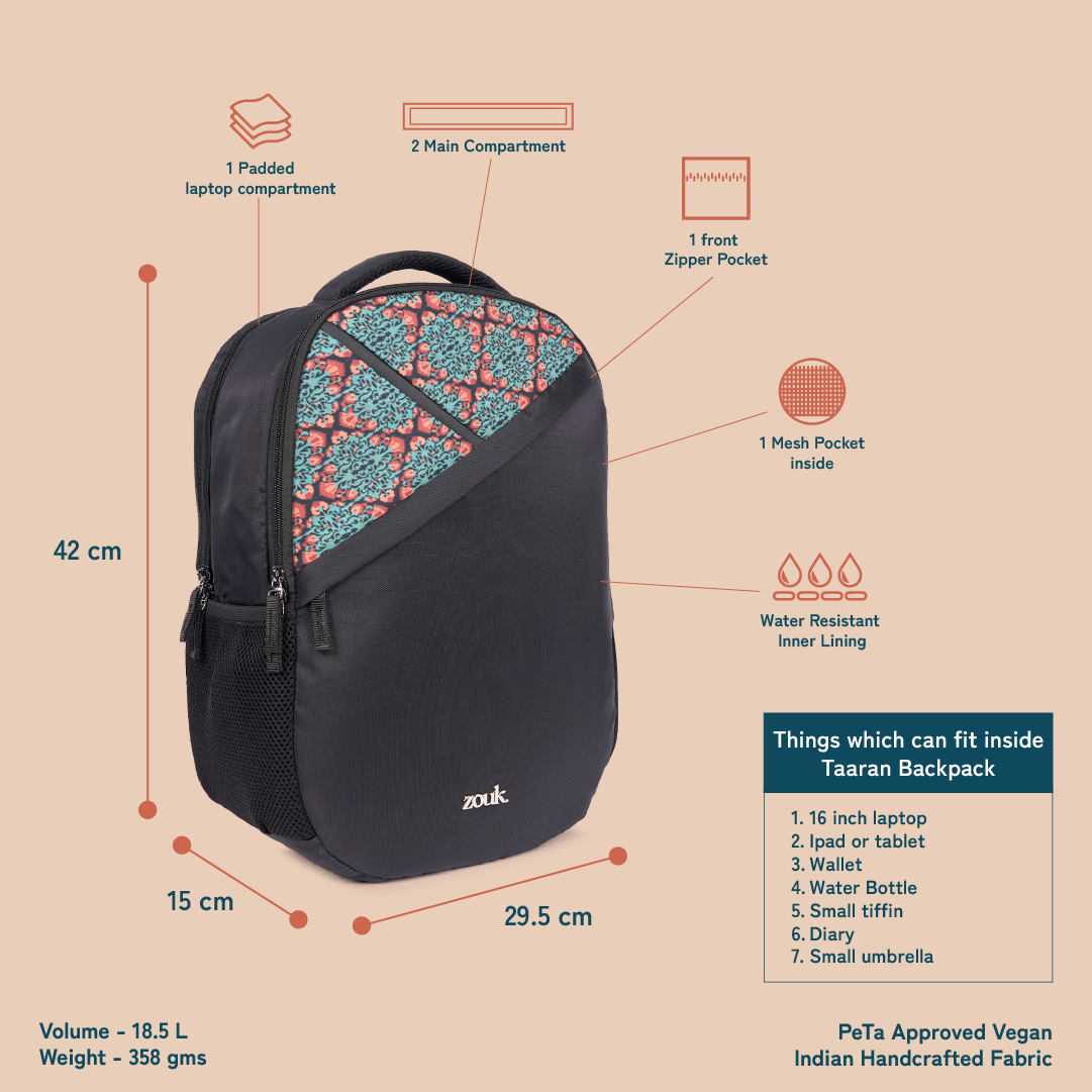 Taaran Backpack - Kolkata Nouveau