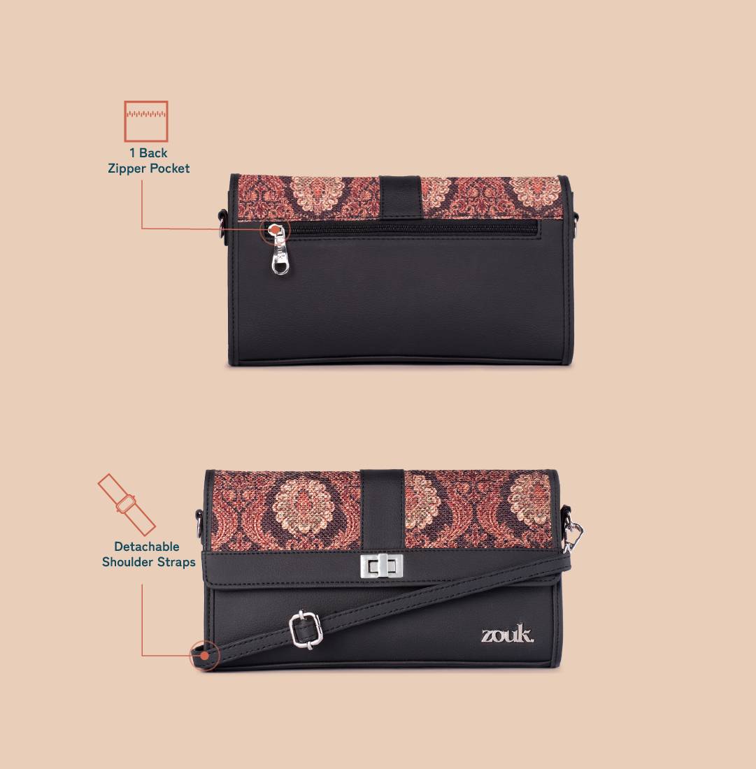 Rhea Kapoor Tarini Clutch - Jodhpur Damask
