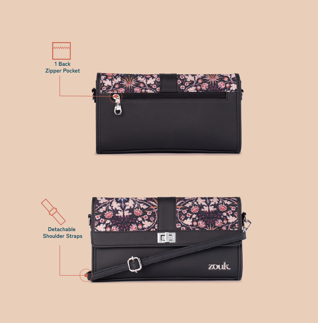 Rhea Kapoor Tarini Clutch - Kashmir Blooms