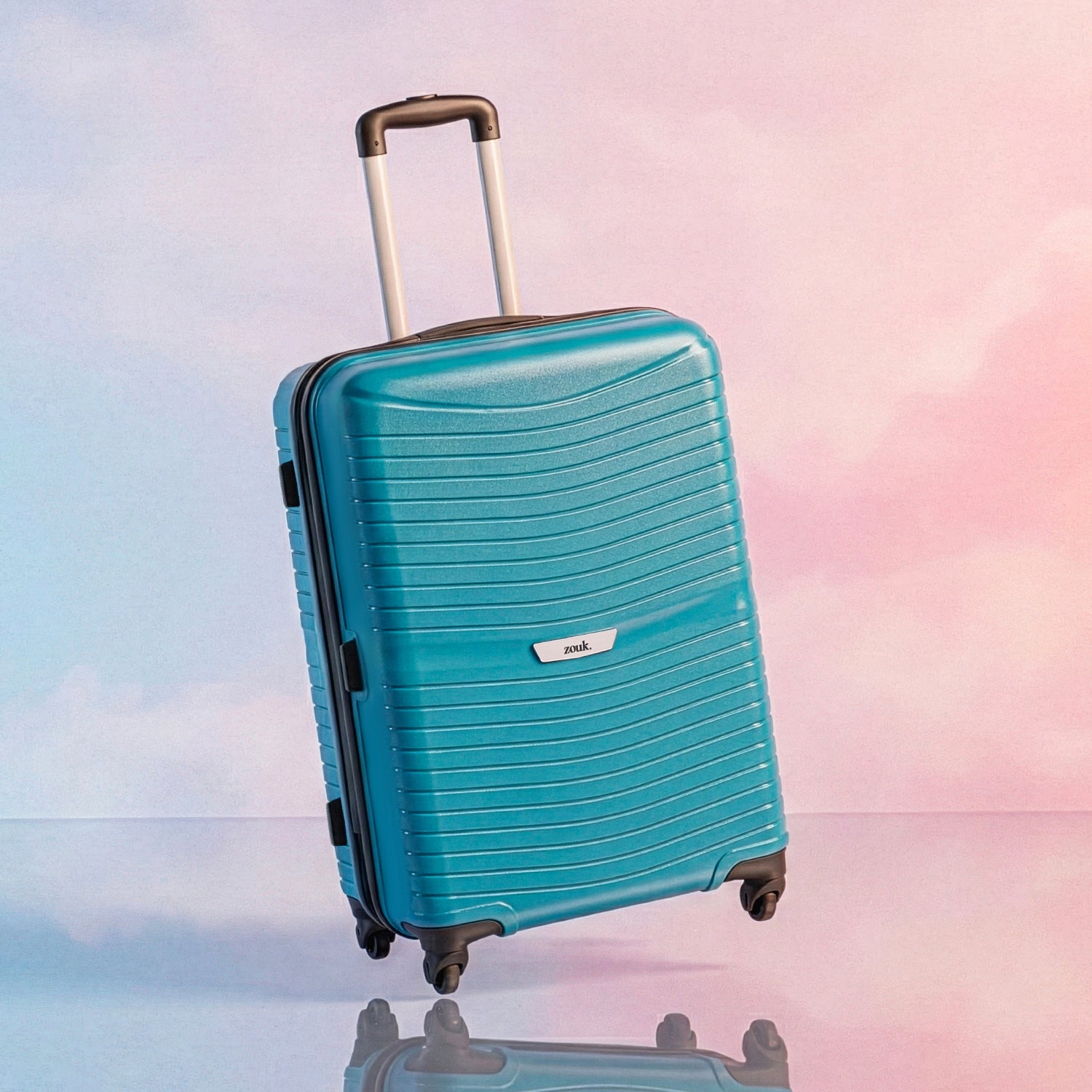 Teal Zoya Trolley Bag (Medium)