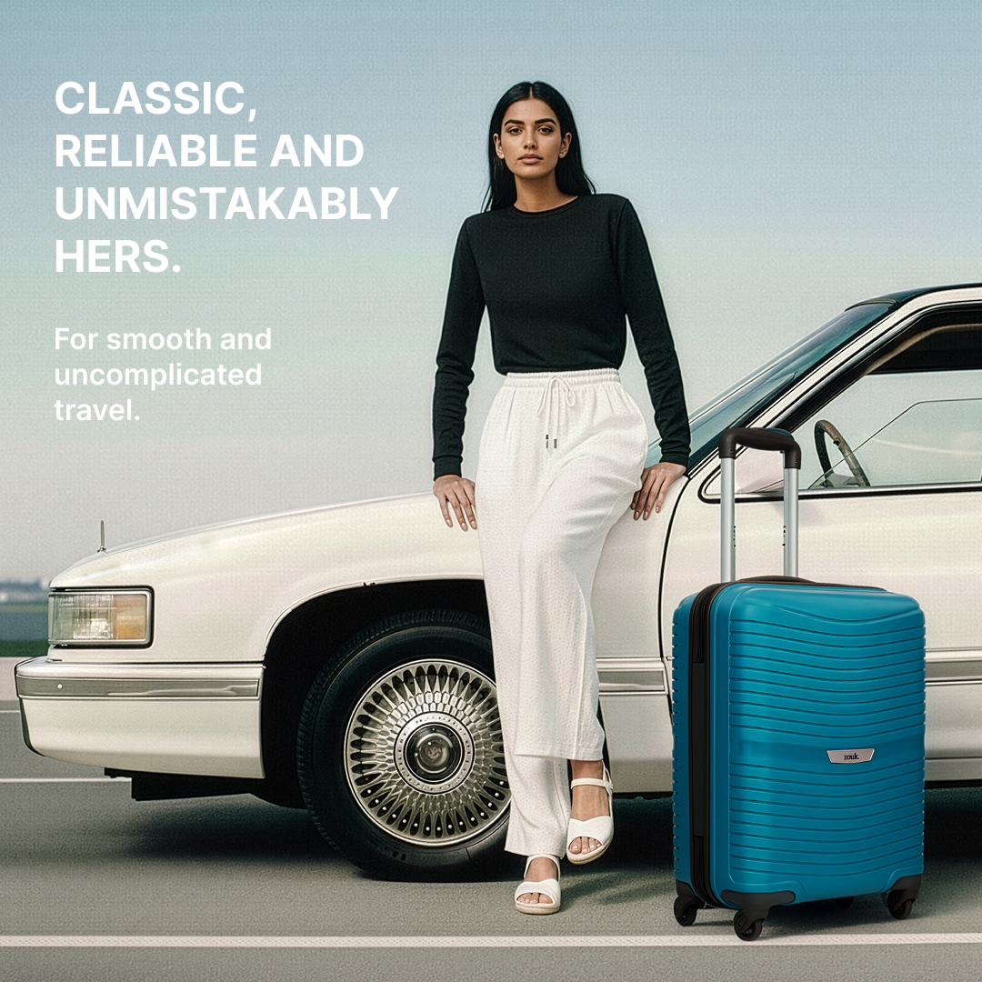 Teal Zoya Trolley Bag (Medium)