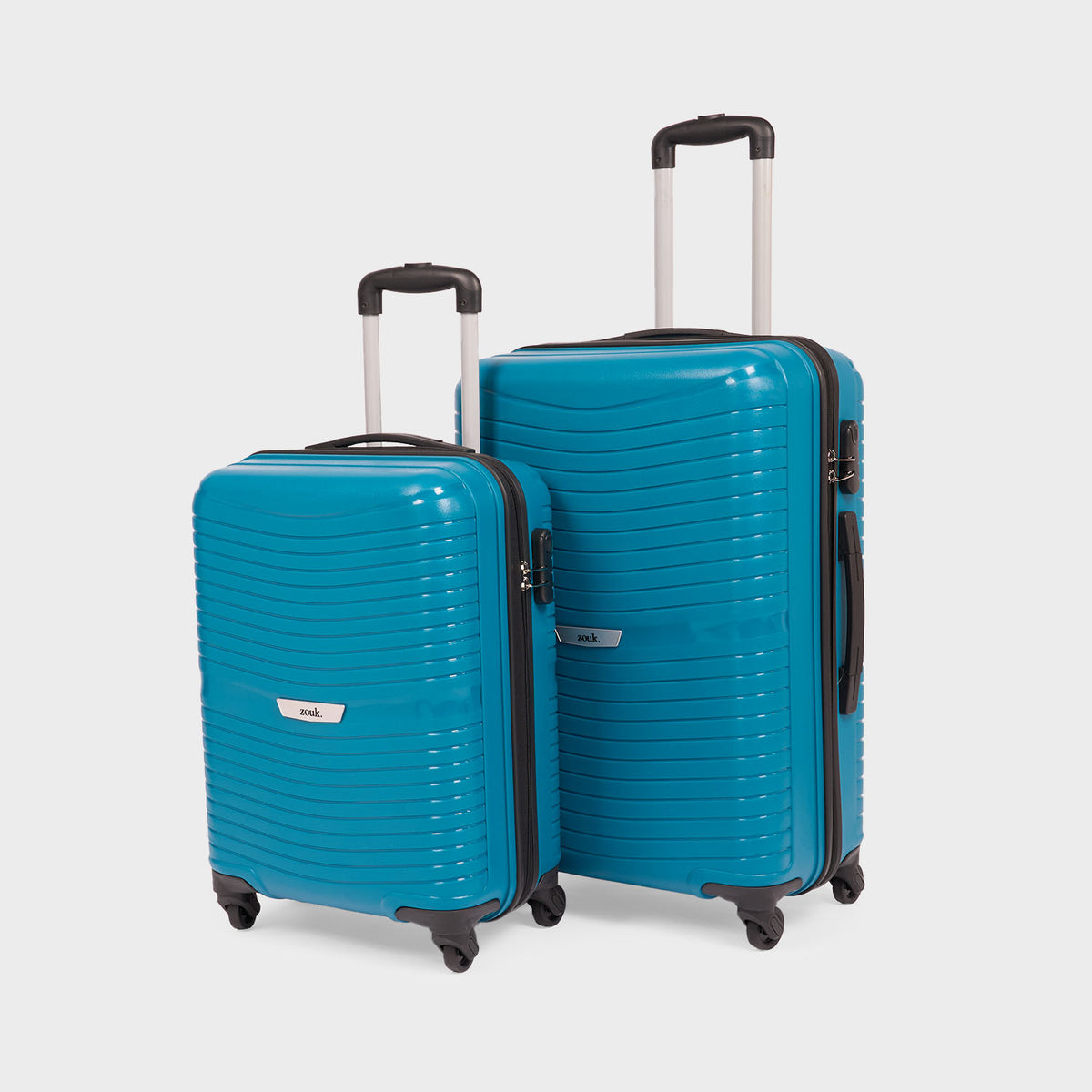 Teal Zoya Trolley Bag Combo (Cabin & Medium)