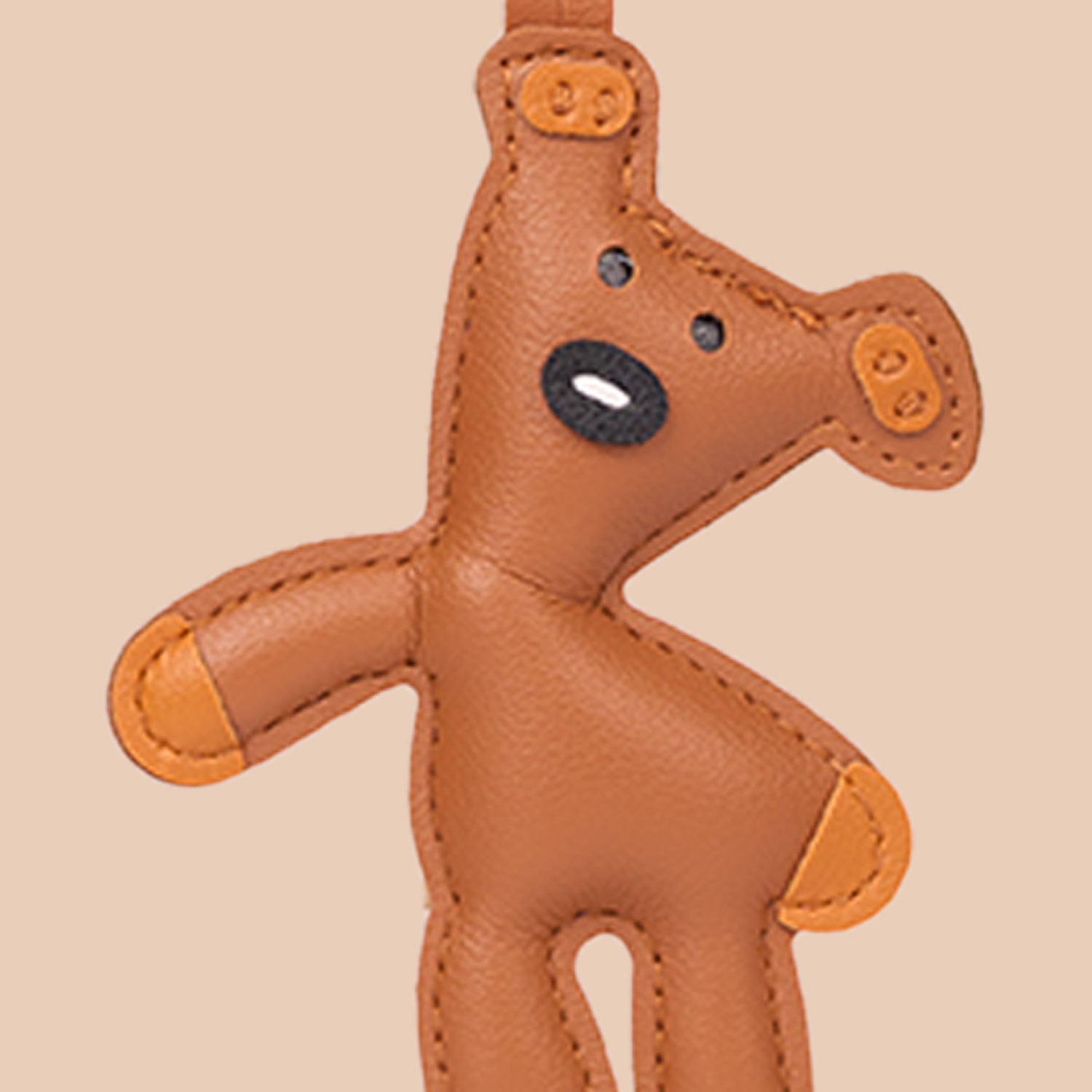 Teddy Bag Charm - Tan