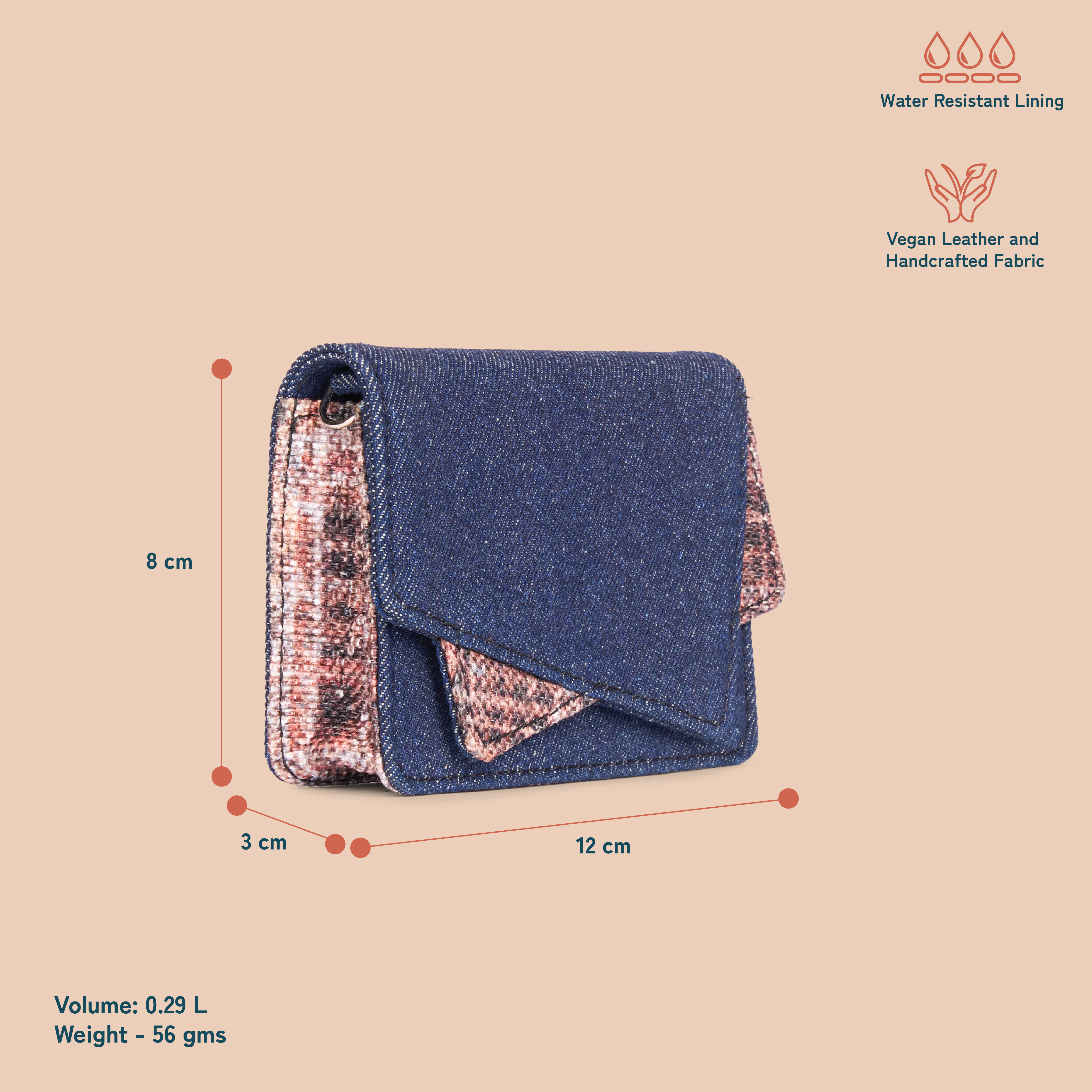 Tovi Mini Bag - Cashmere Noir (Copper)