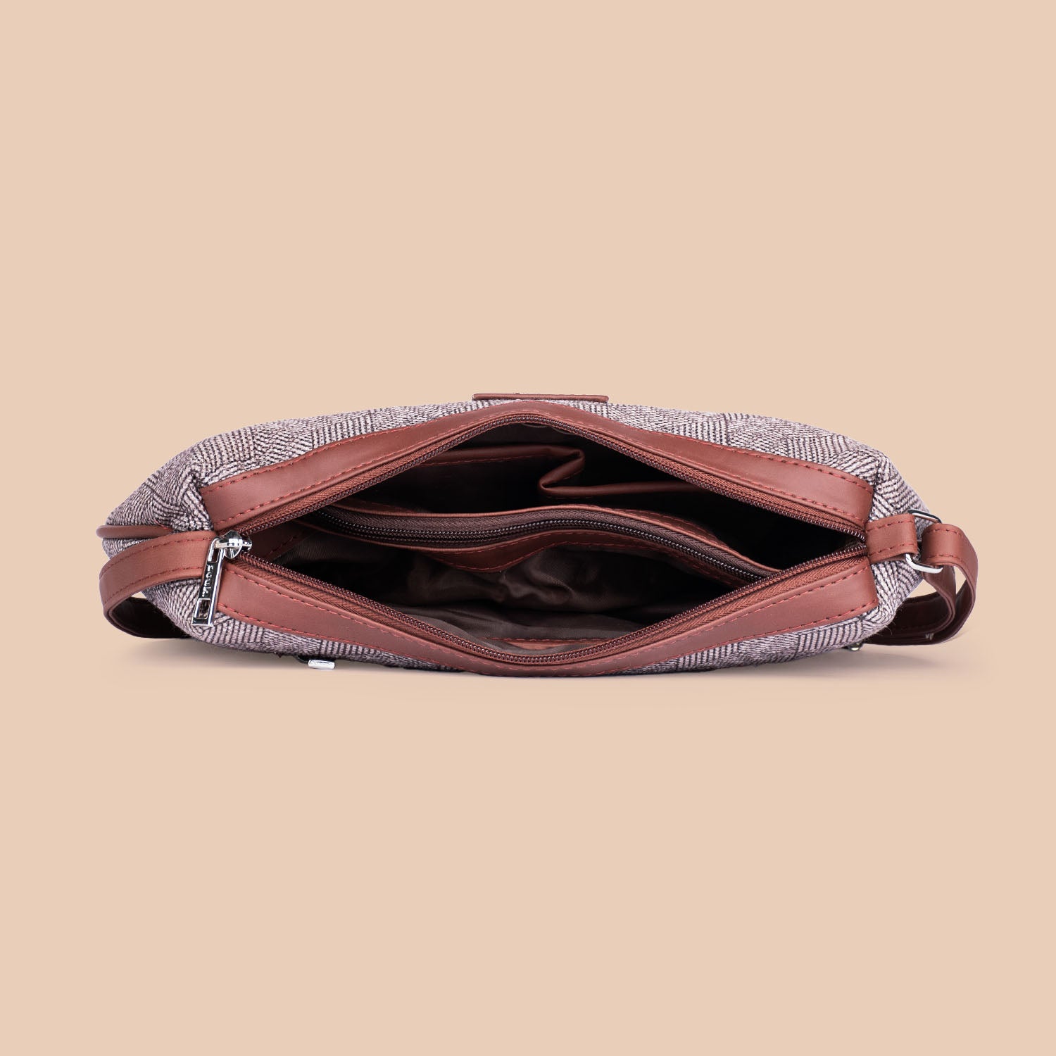 Travancore Texture Structured Shoulder Bag