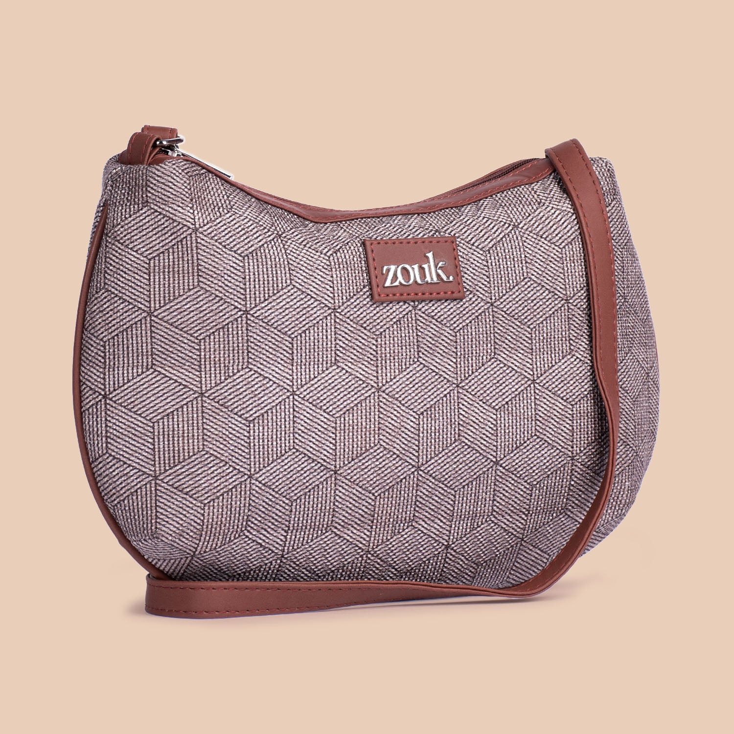 Travancore Texture Structured Shoulder Bag