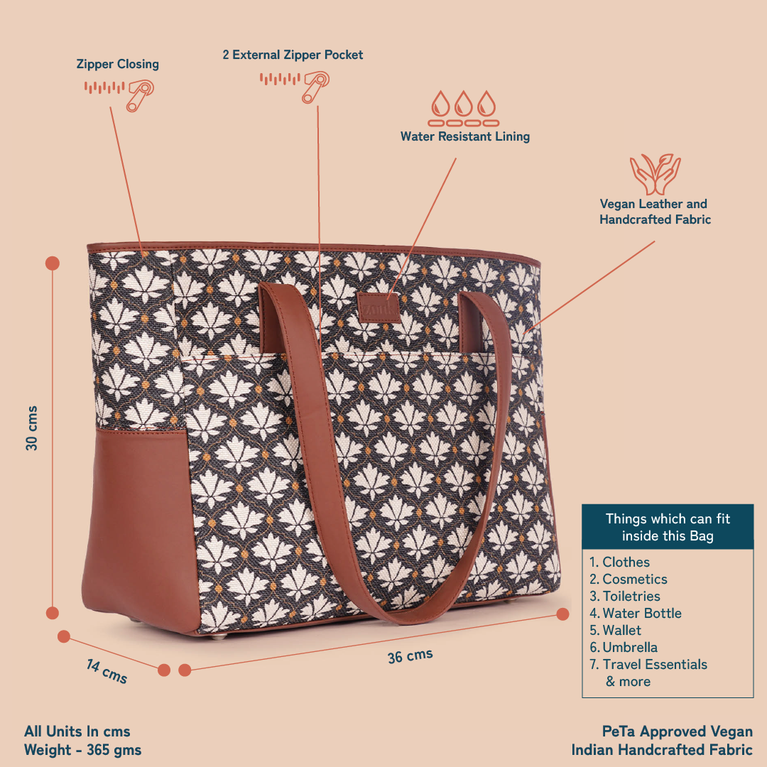 Travel Tote Bag - Bidri Kaiser