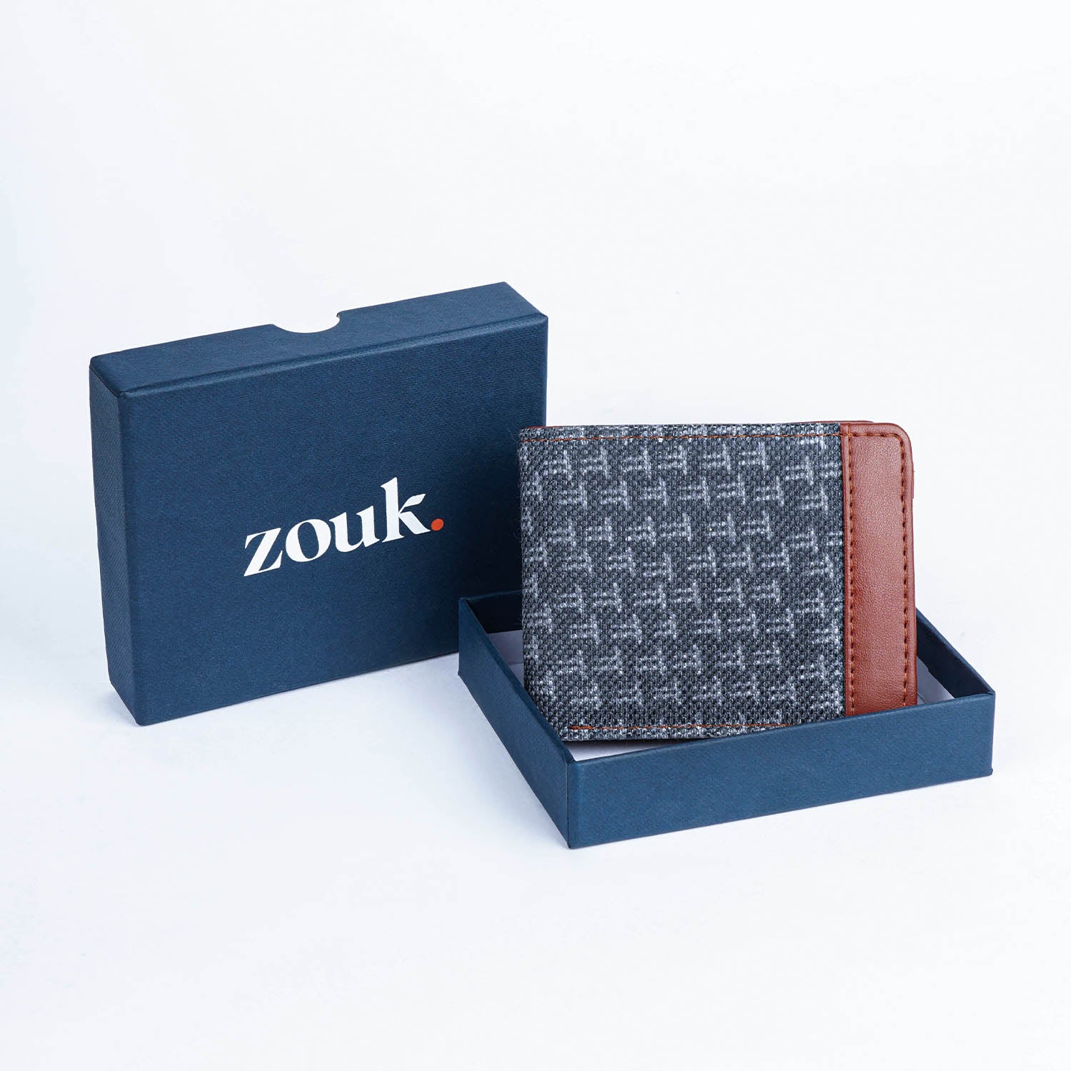 Classic Sleek Men's Wallet - Charcoal Abyss