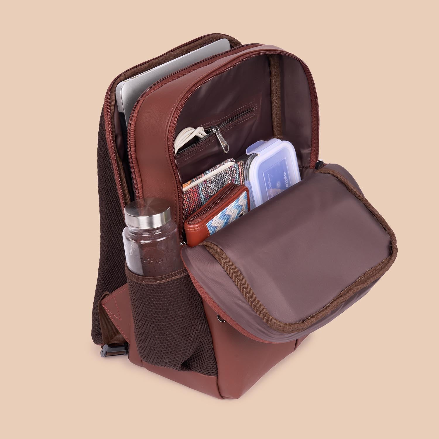 FloMotif Office Backpack (Brown)