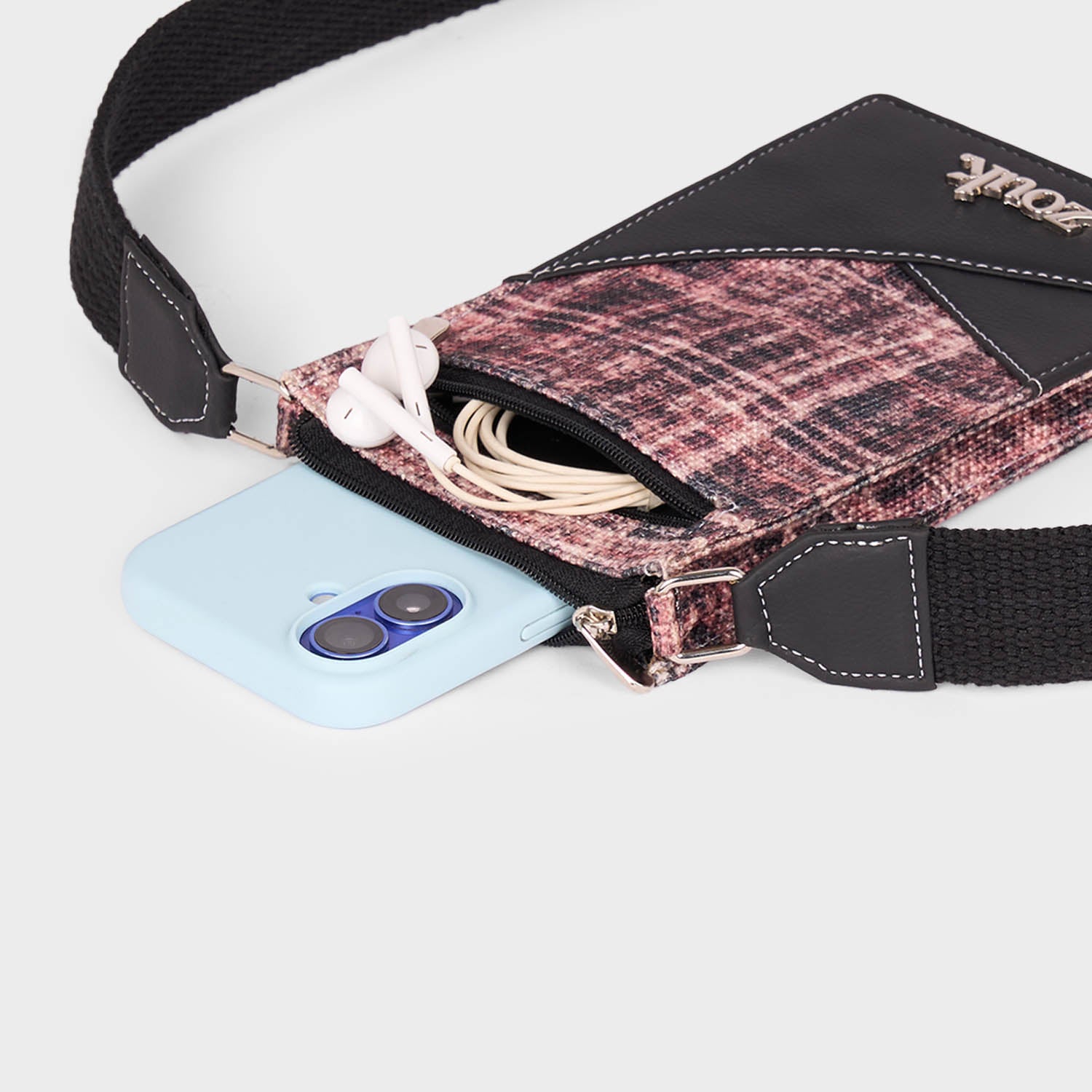 Raya Phone Sling Cashmere Noir (Pink)