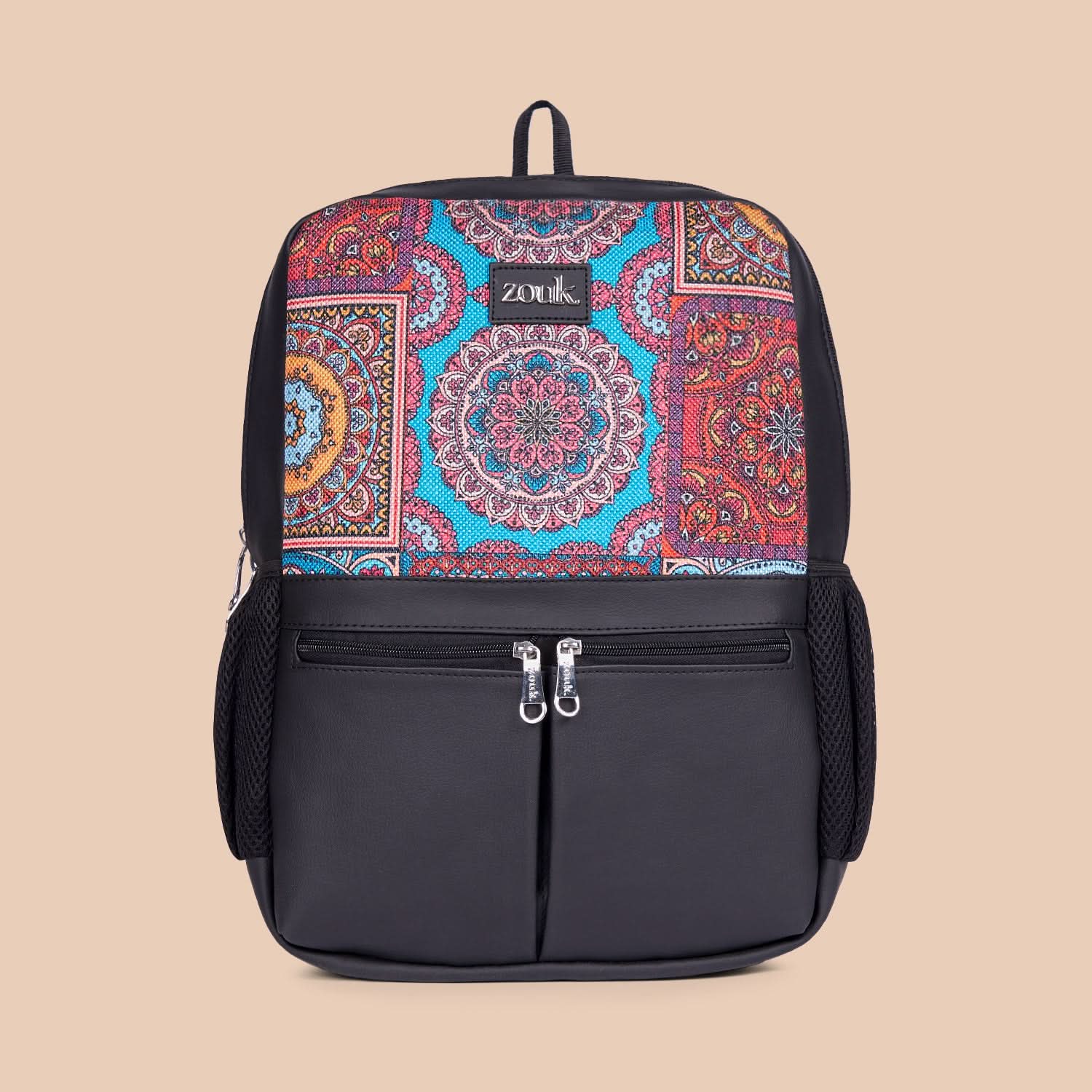 Multicolor Mandala Print Office Backpack