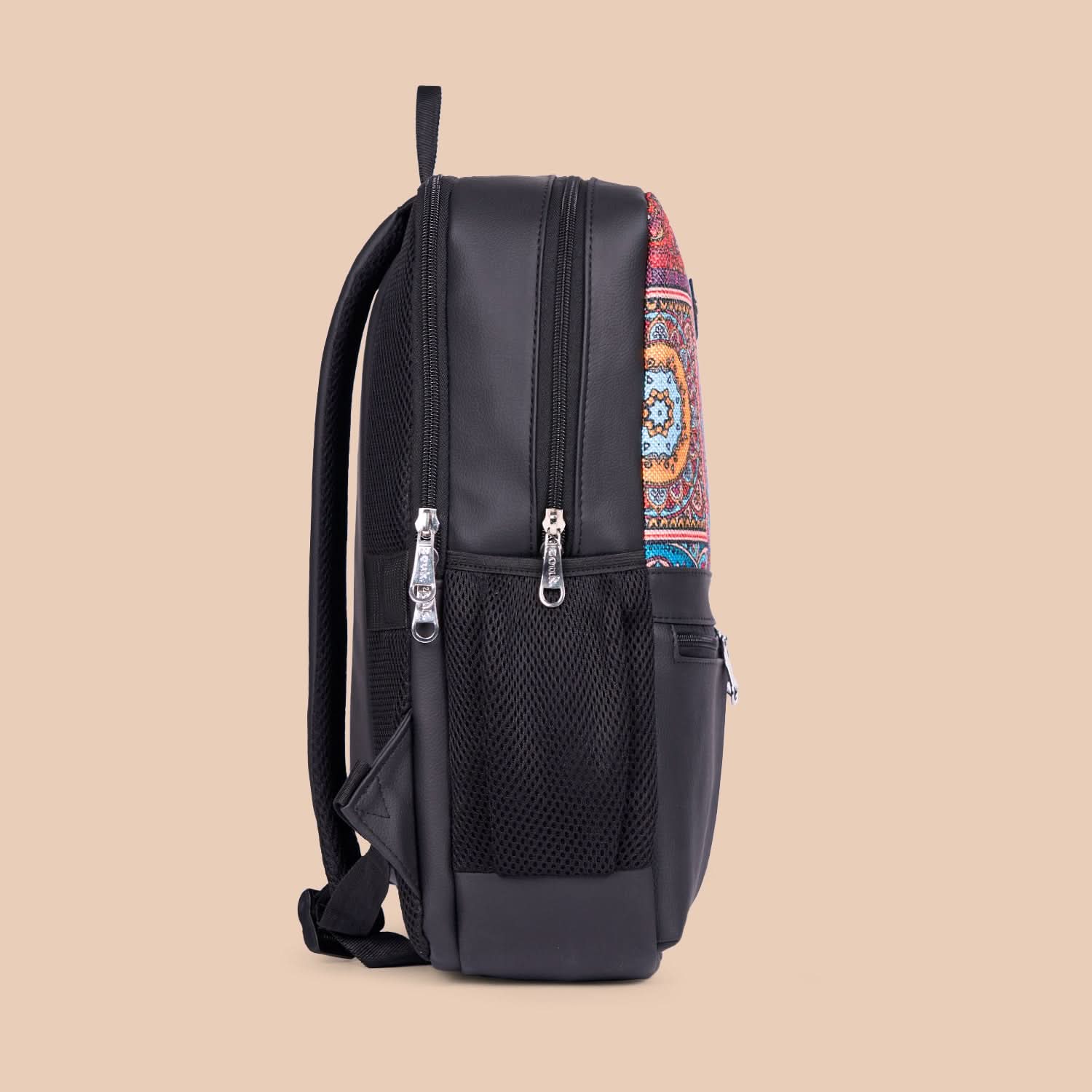 Multicolor Mandala Print Office Backpack