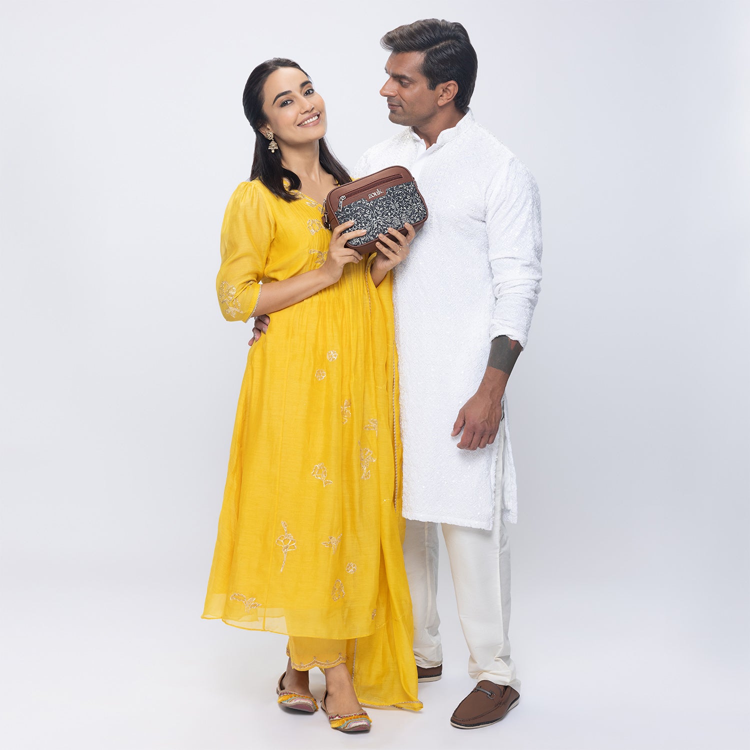 Lattice Lace Sling Bag