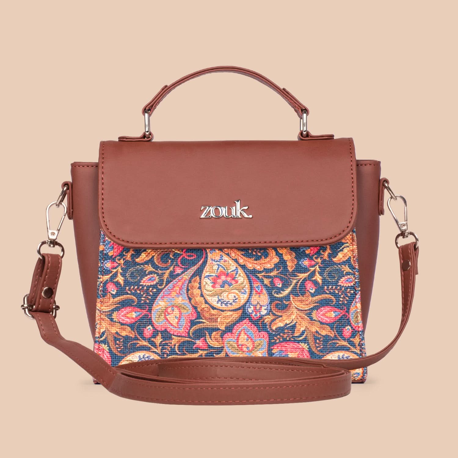 Paisley Print Statement Sling Bag