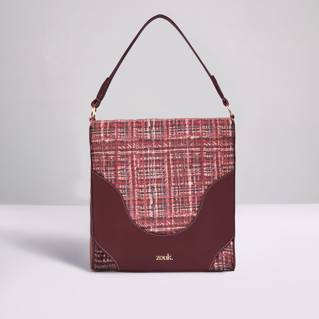 Mizo Crimson Vertical Office Tote (Cranberry)